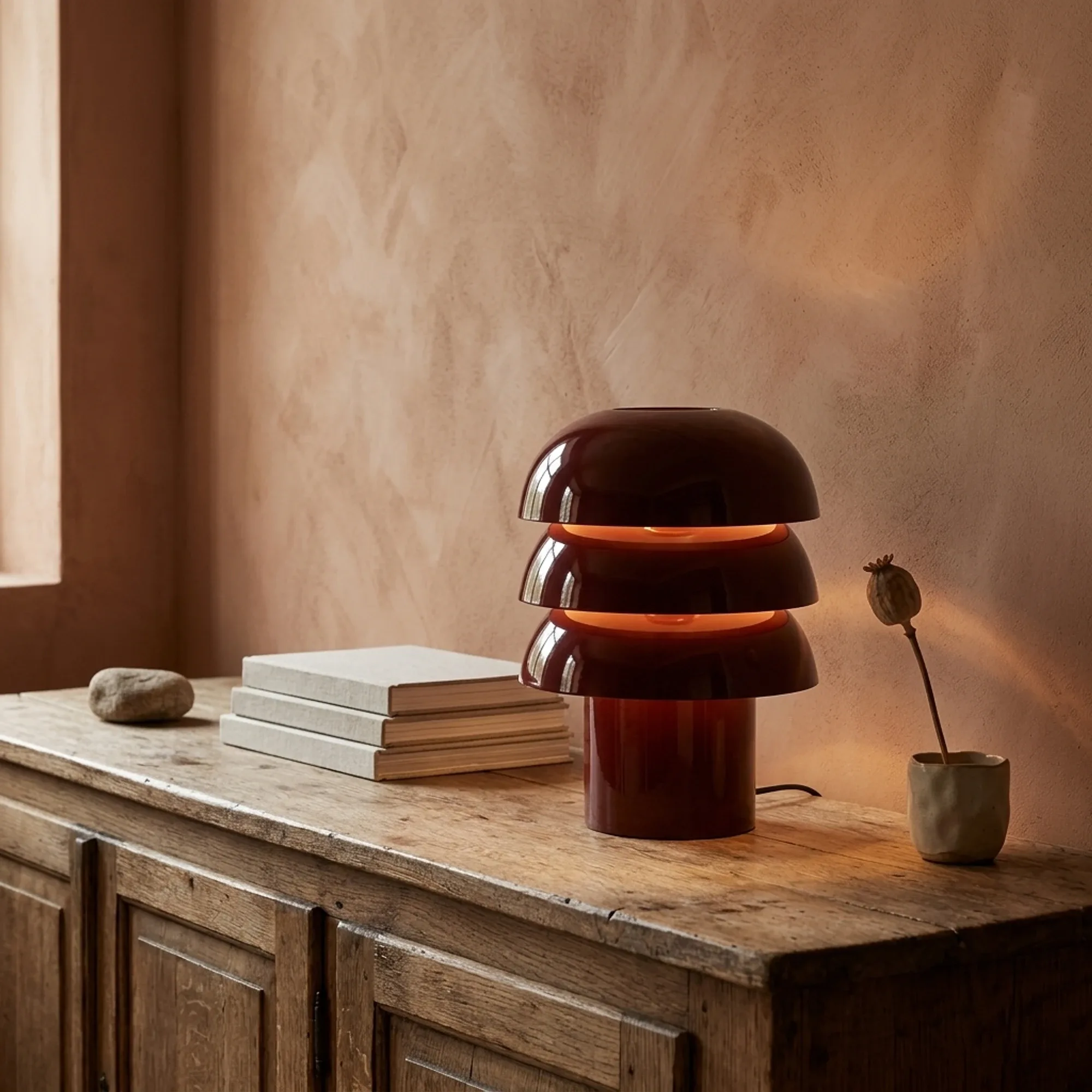 Curo Lamp Burgundy - By-Boo