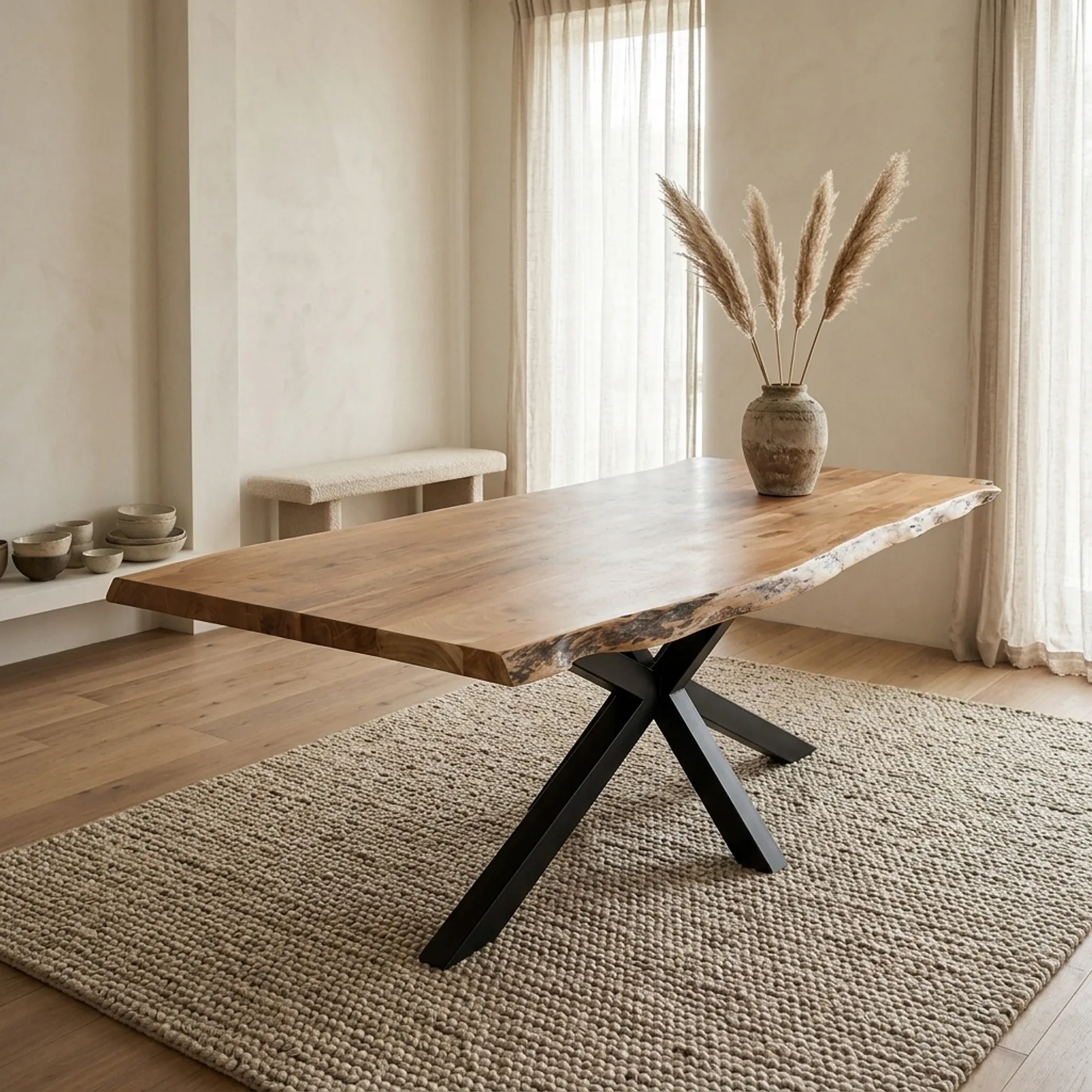 Living Edge Baumstamm-Esstisch 220cm