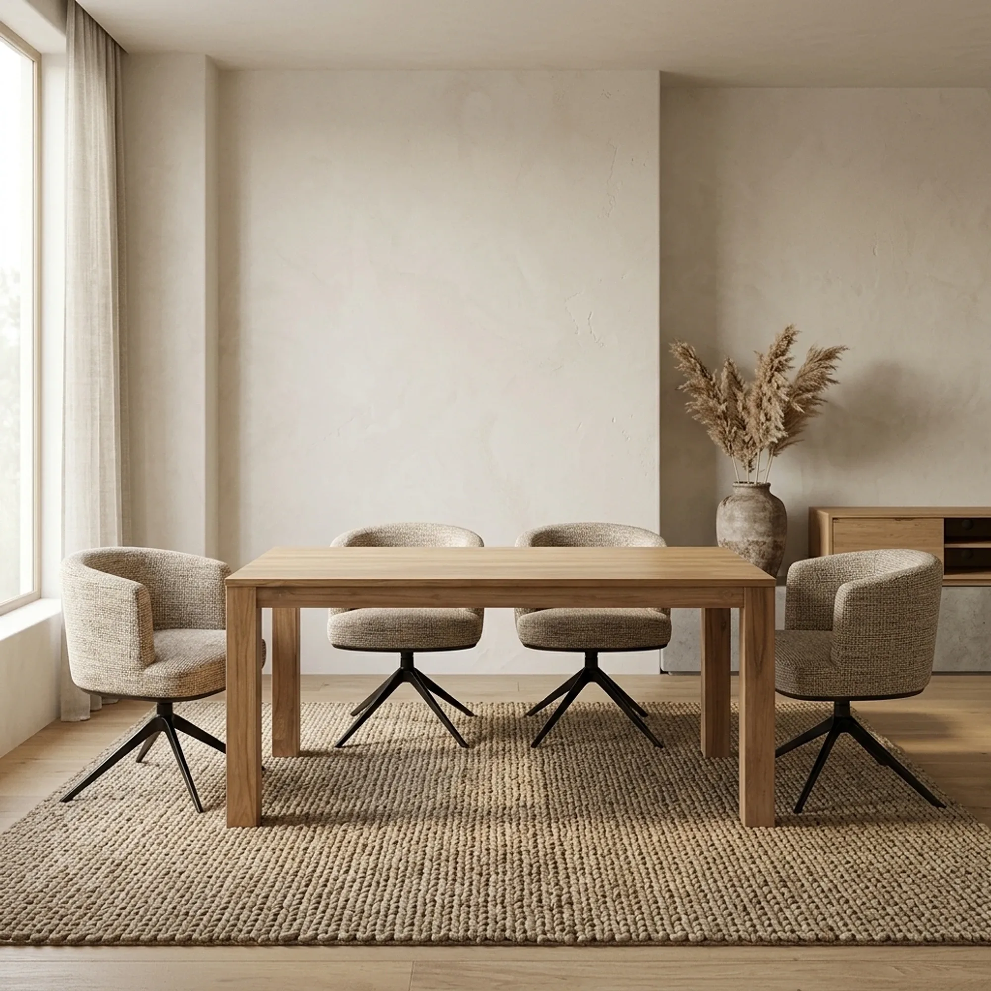 Losari dining table brown rectangular 140 cm - Tower Living