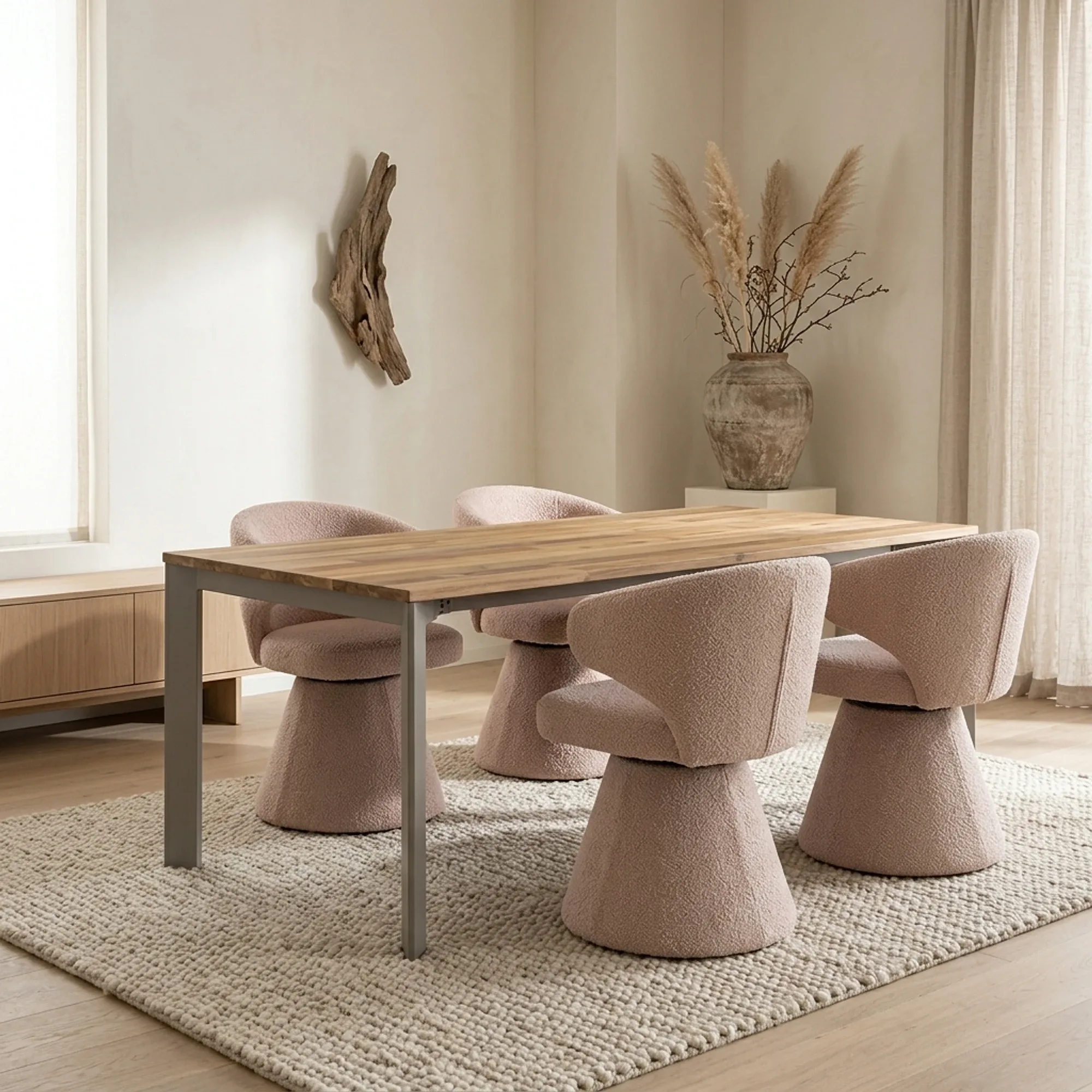 Pandora dining table brown rectangular - Tower Living