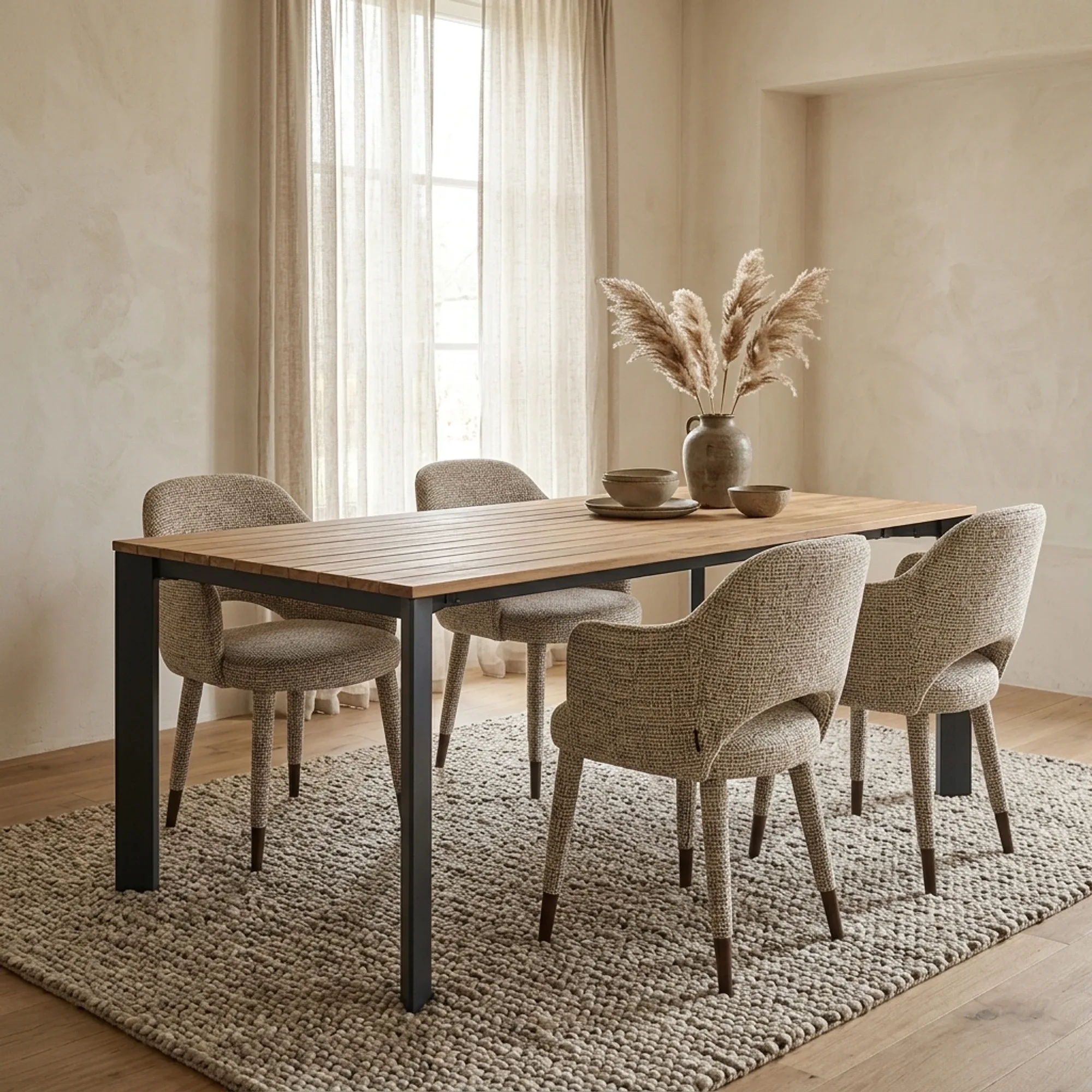 Pandora dining table brown rectangular - Tower Living