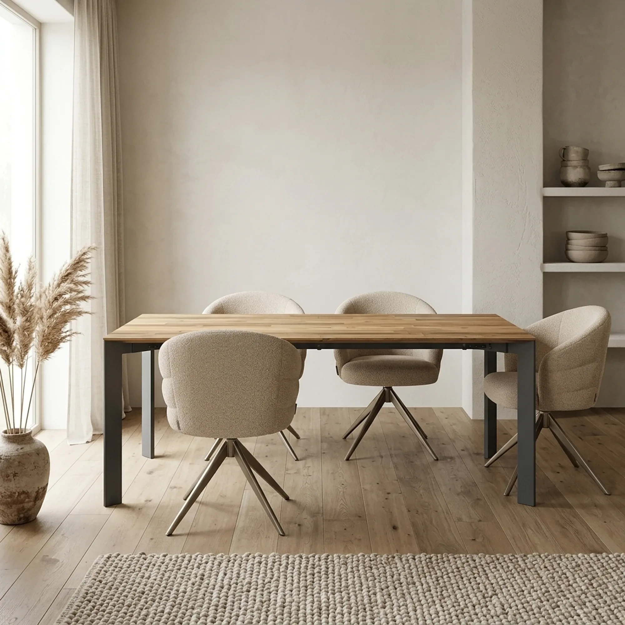 Pandora dining table brown rectangular - Tower Living