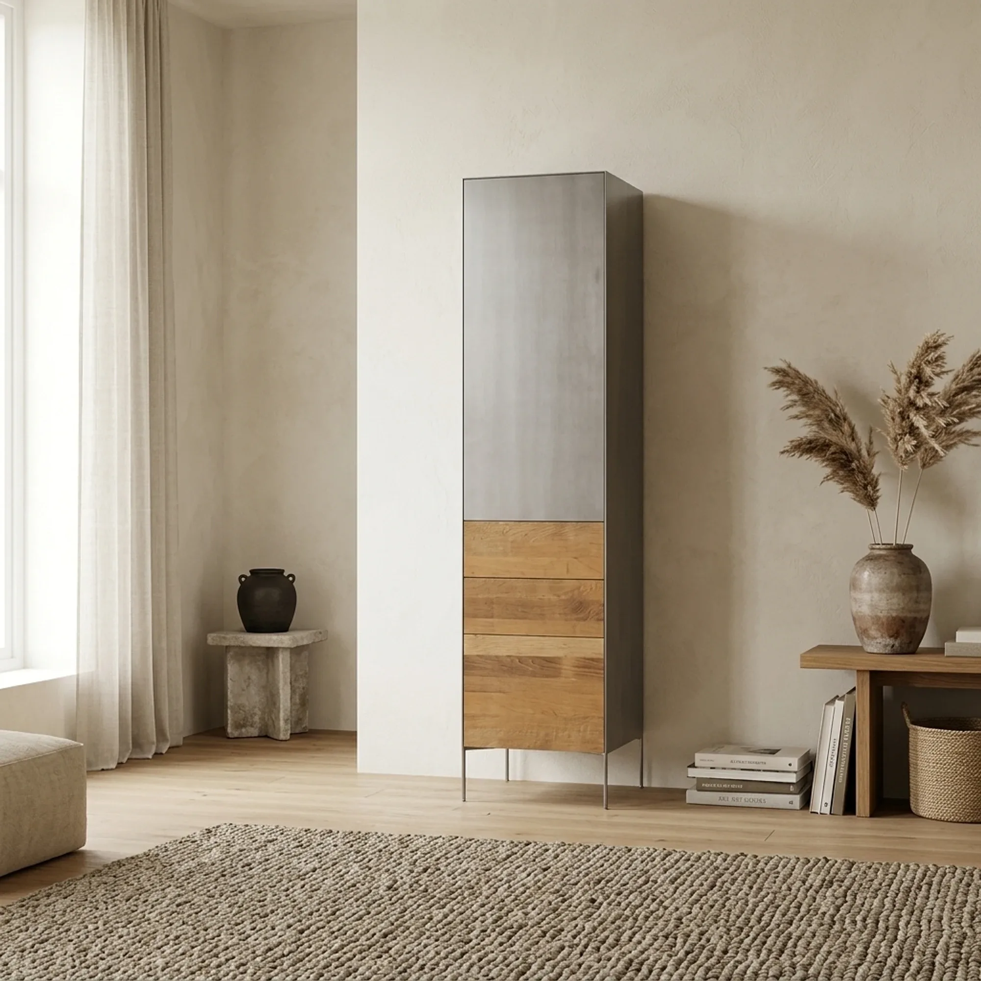 Sideboard Pandora braun 55 cm (Anschlag links) - Tower Living