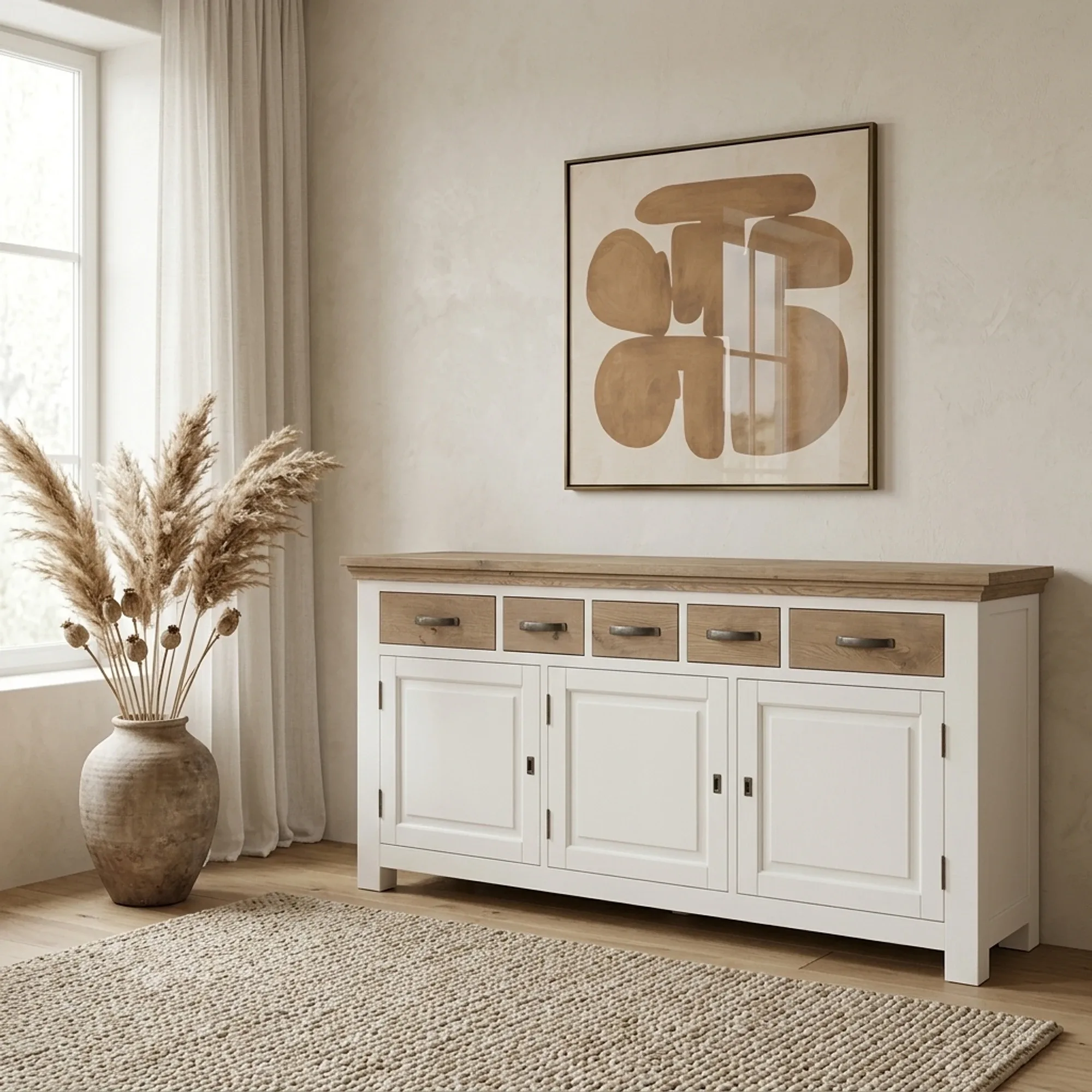 Parma sideboard white 180 cm - Tower Living