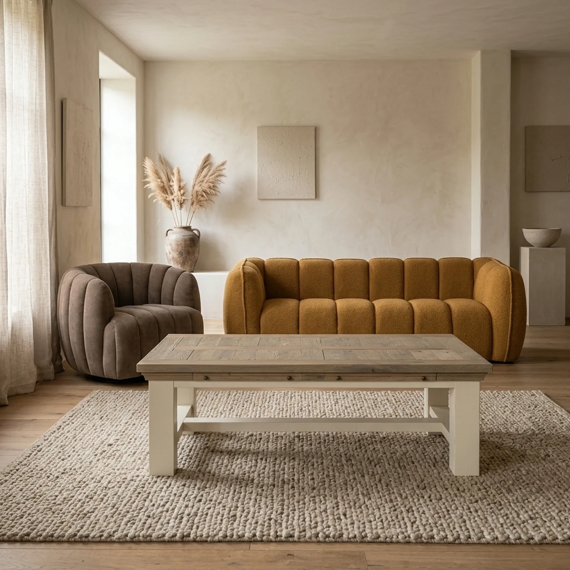 Couchtisch Parma weiß 135 cm - Tower Living
