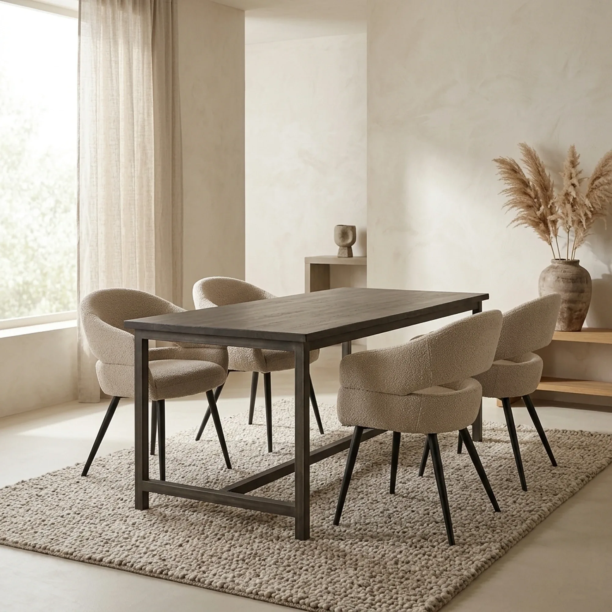 Esstisch Paterno schwarz rechteckig - Tower Living