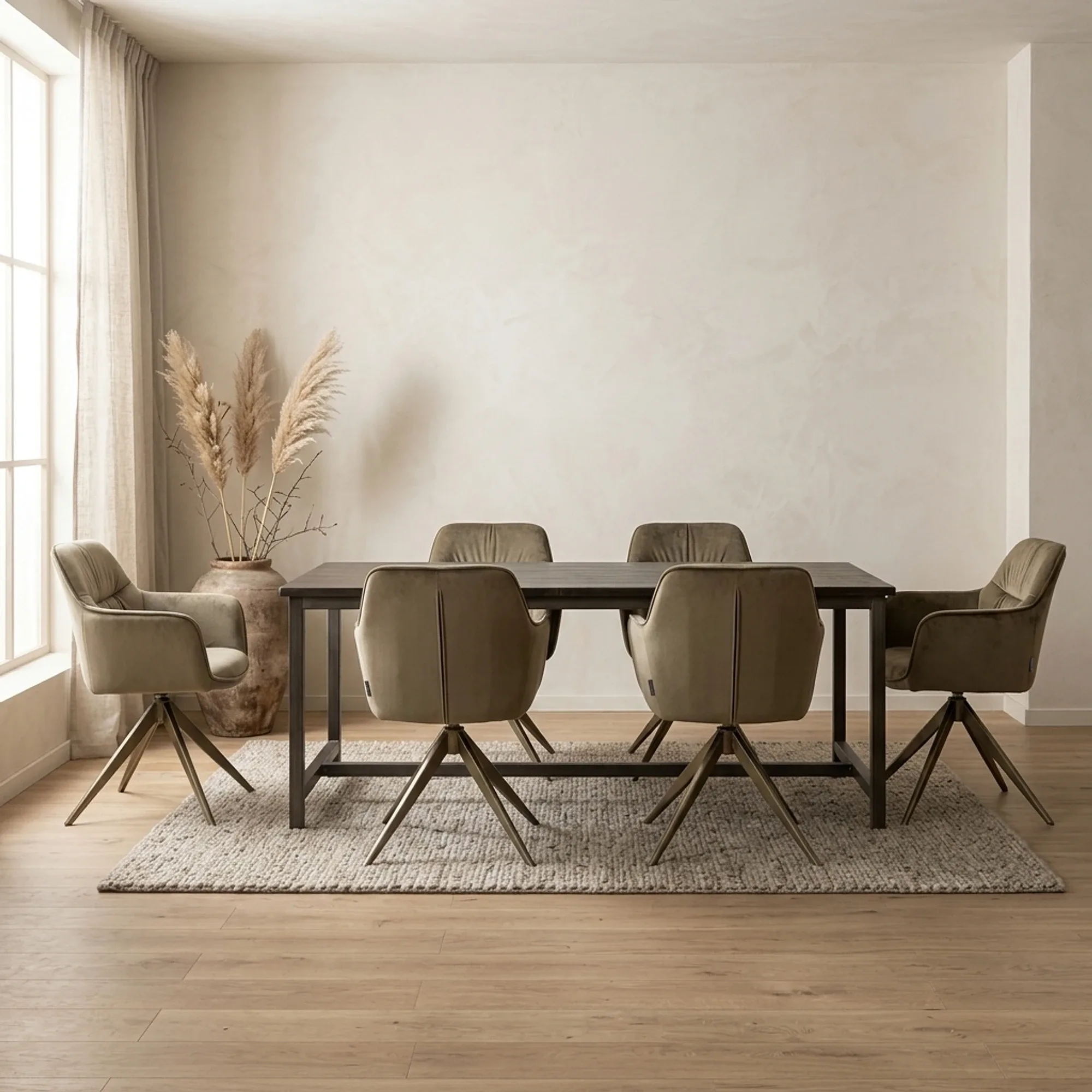 Esstisch Paterno schwarz Rechteck - Tower Living