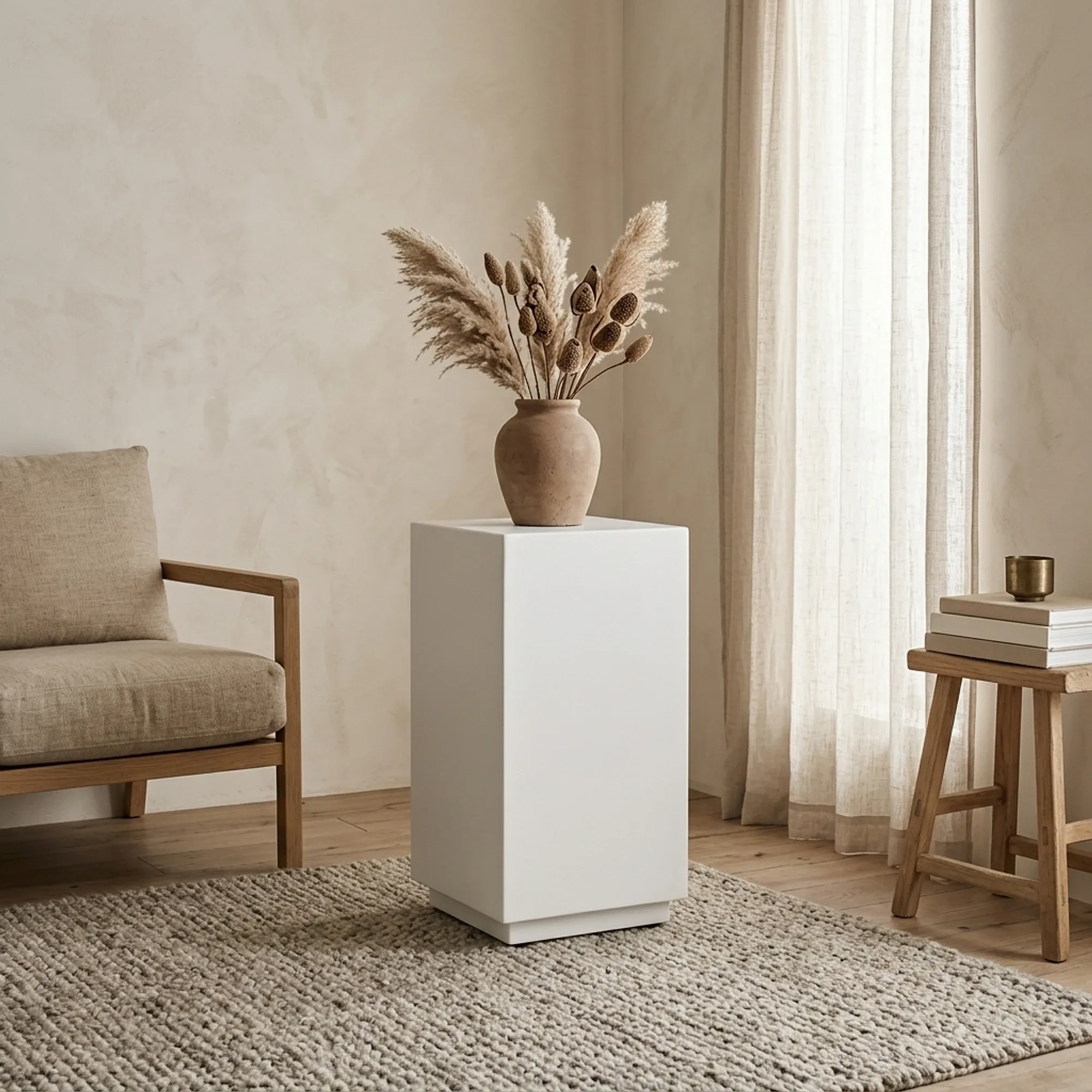 Beistelltisch Portico Weiss quadratisch 35 cm - Tower Living