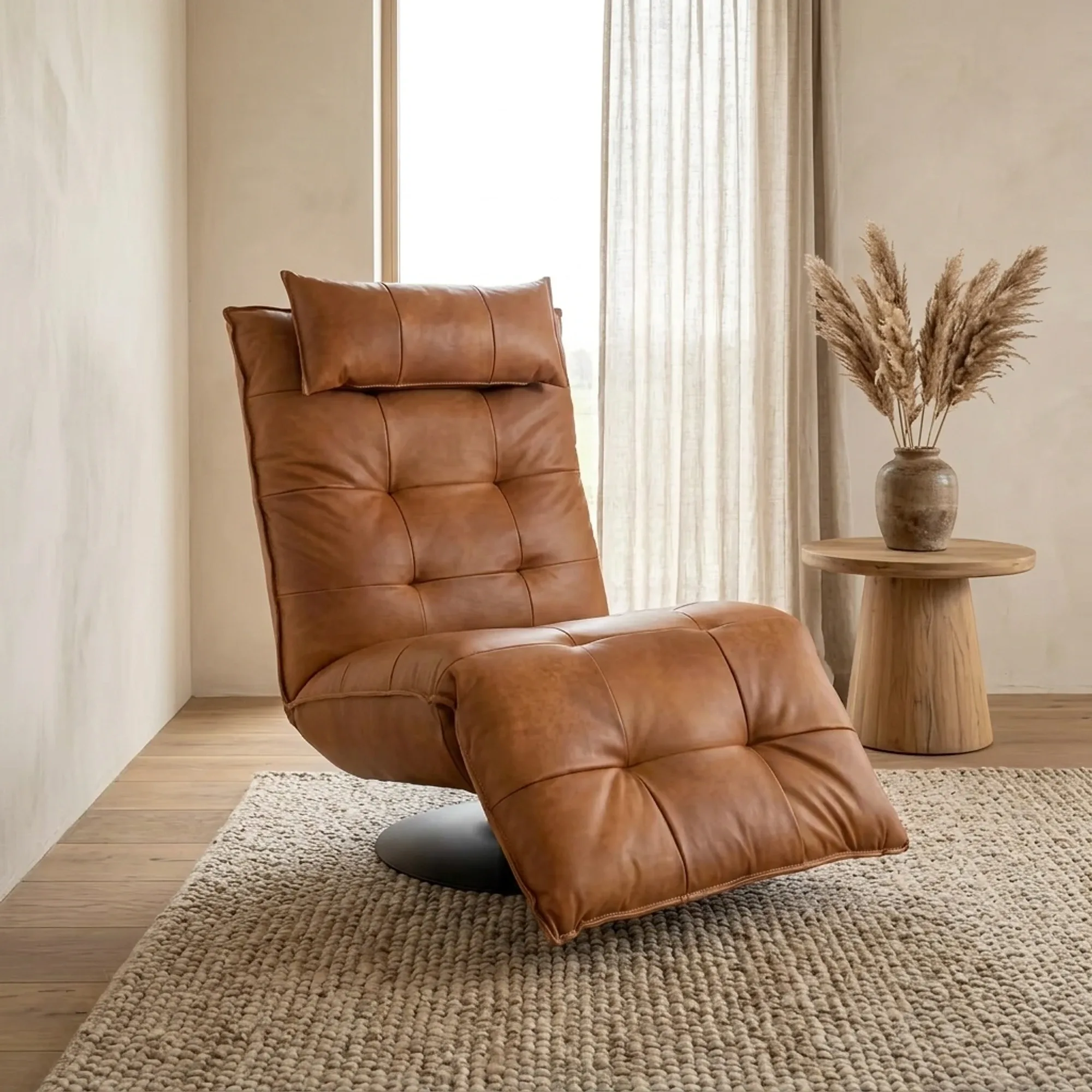 Relaxfauteuil Luc - buffelleder