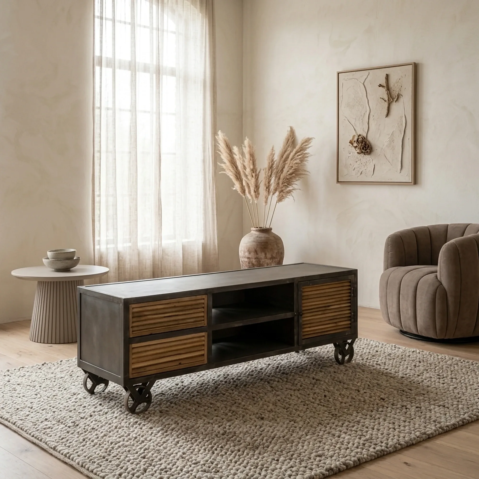 TV unit Renew brown 140 cm - Tower Living