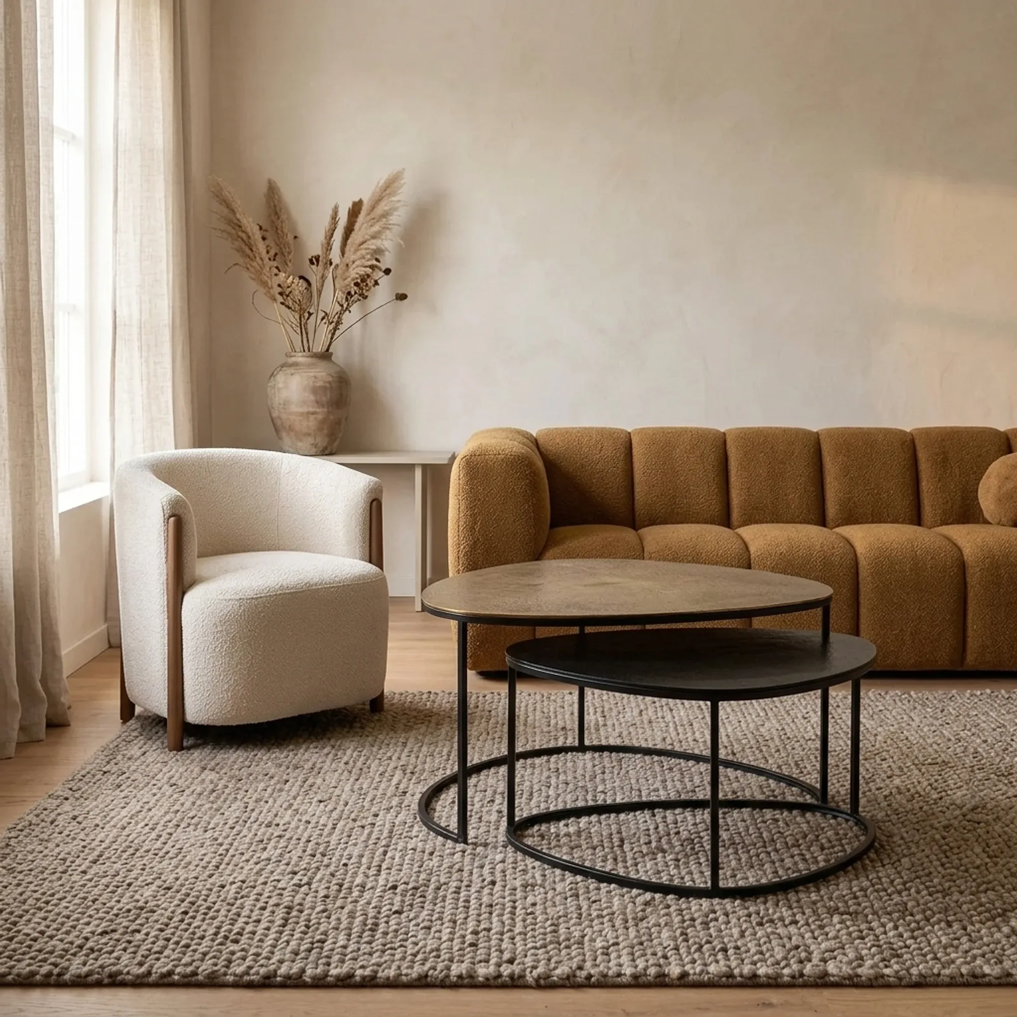 Couchtisch Jarrel | 90 cm | Set von 2
