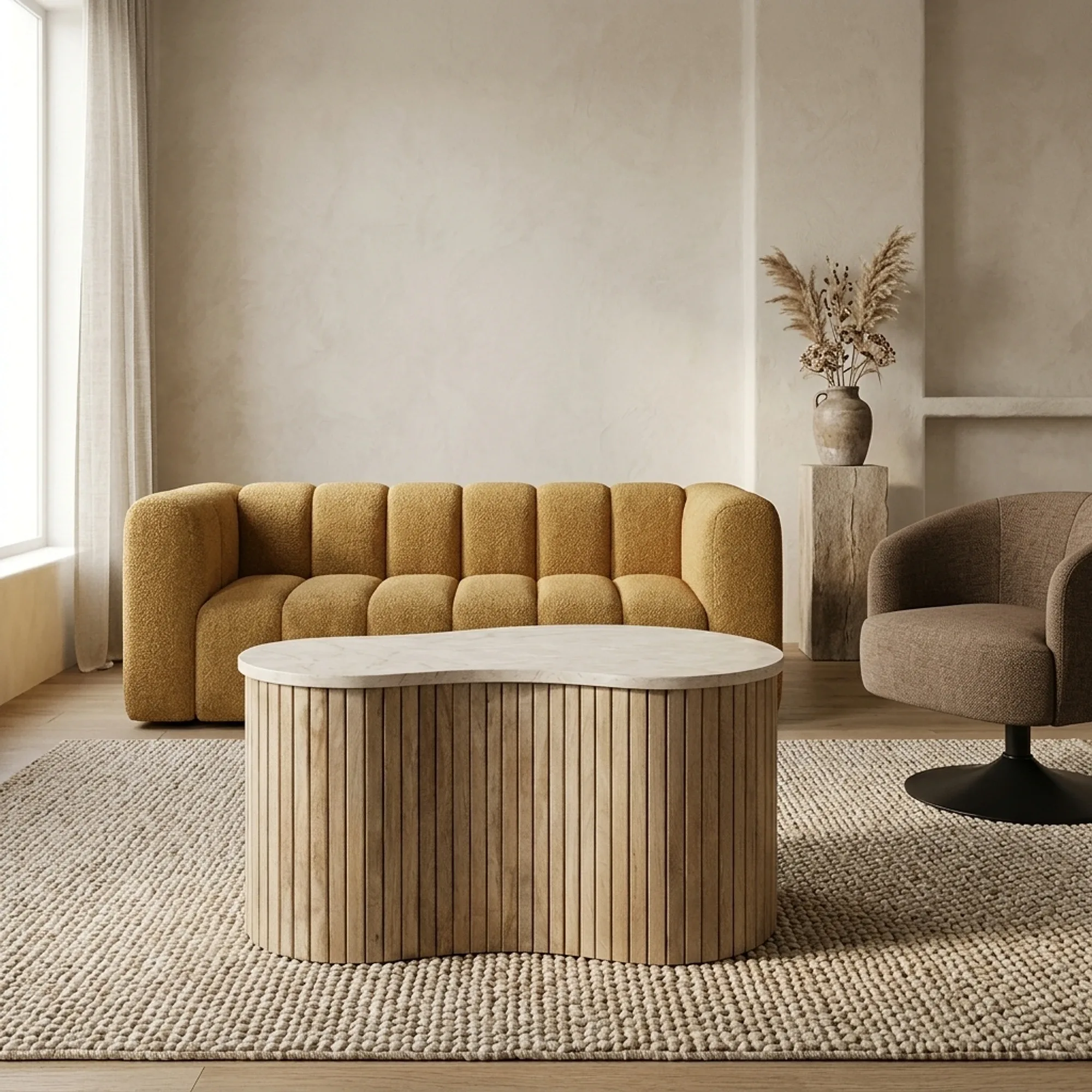 Kira Small Mango Wood Coffee Table - Eleonora