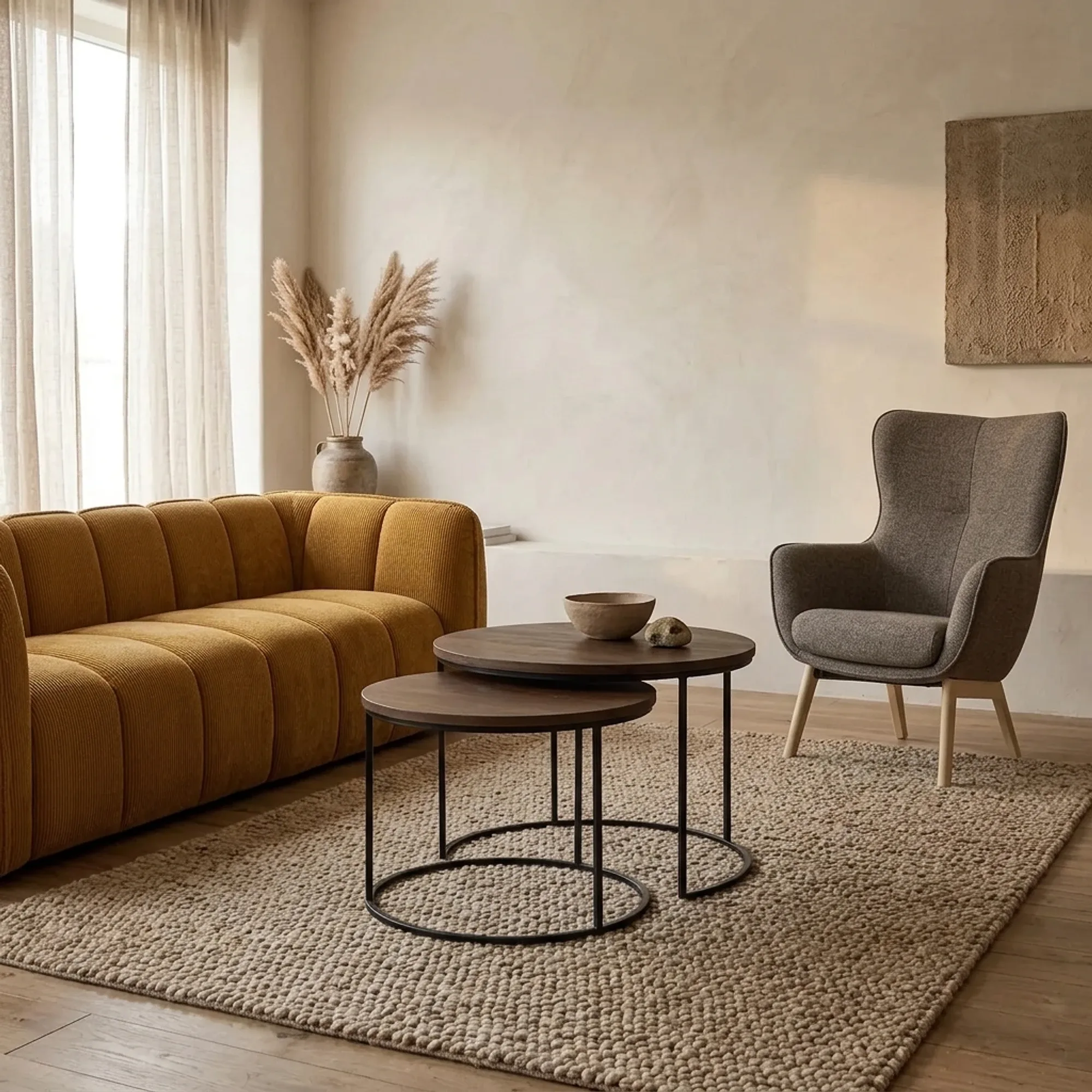 Couchtisch Madison Brown | 70 cm | 2er Set