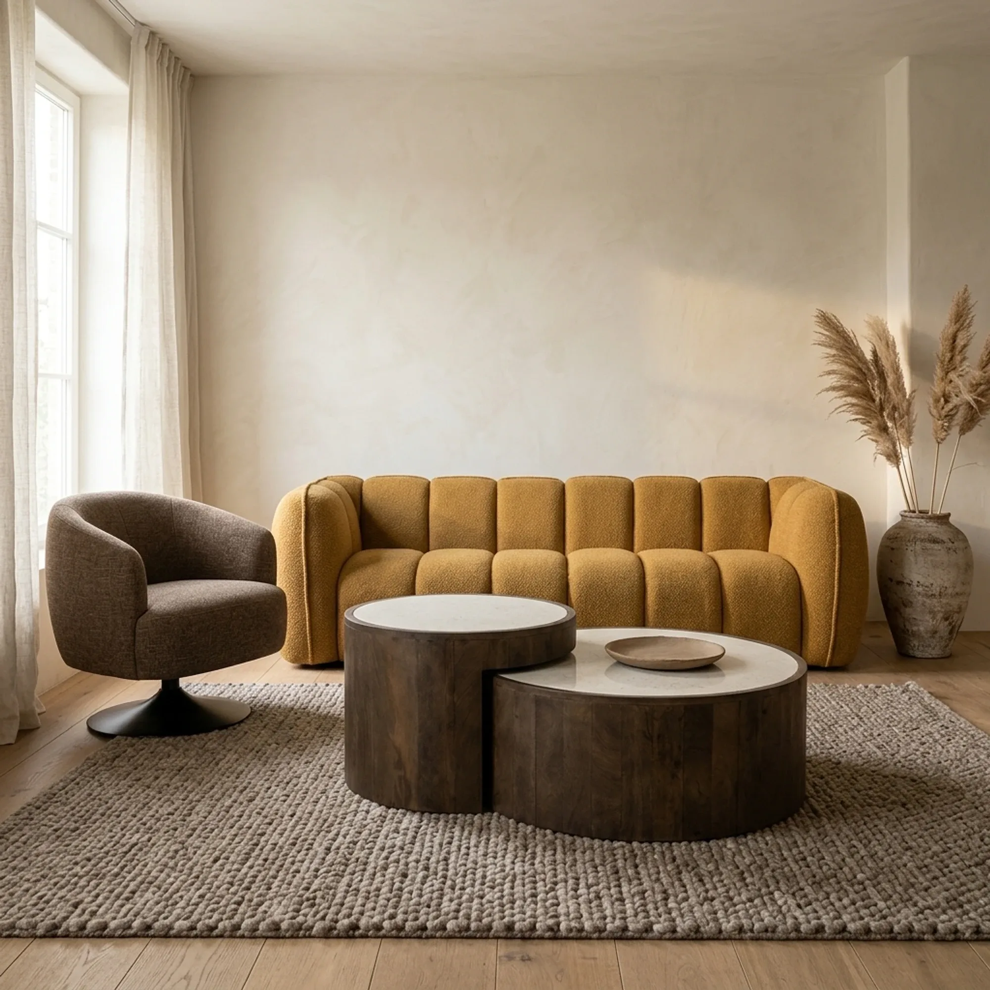 Couchtisch-Set Hazel Mangoholz - Eleonora