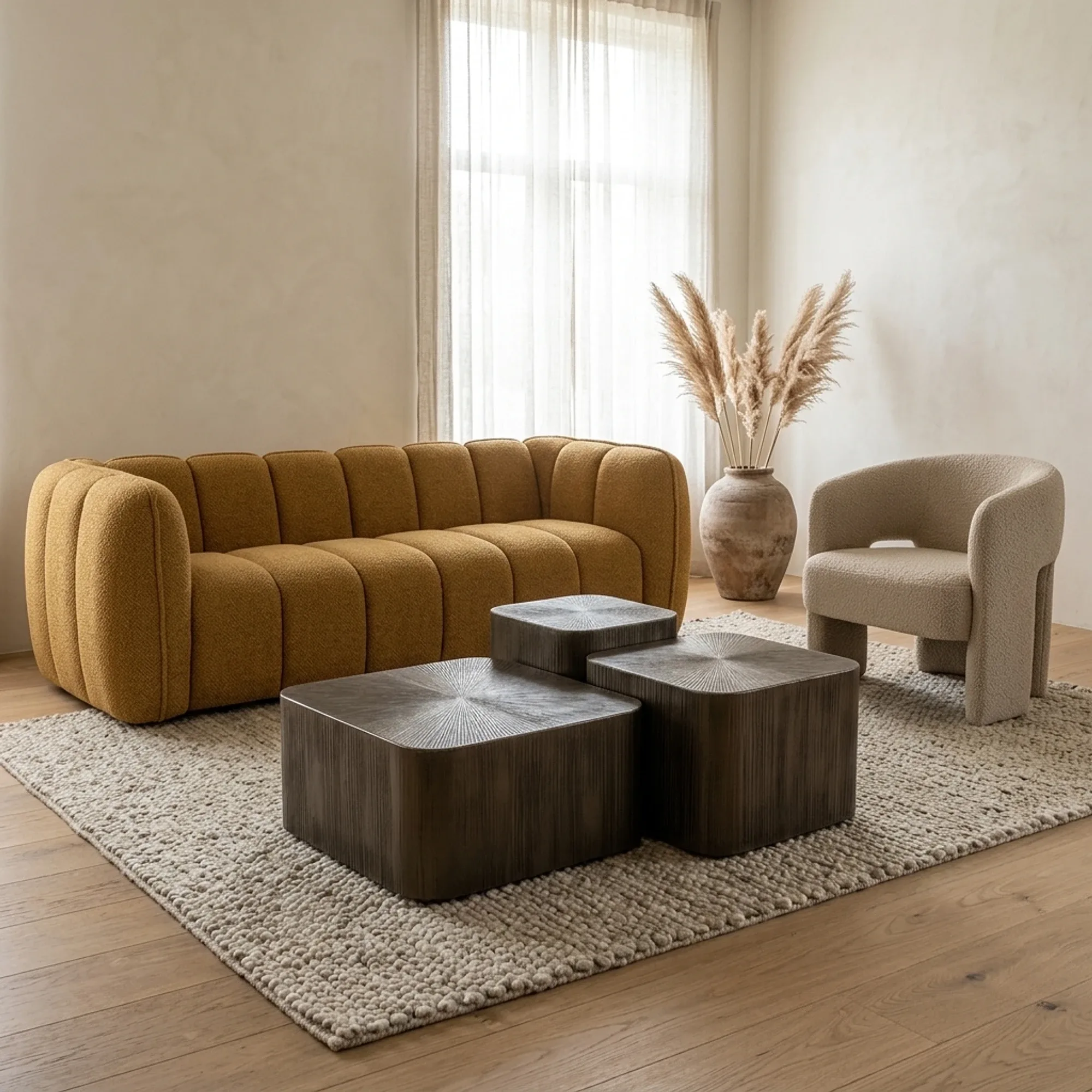 Silva Metal Coffee Table Set - Eleonora