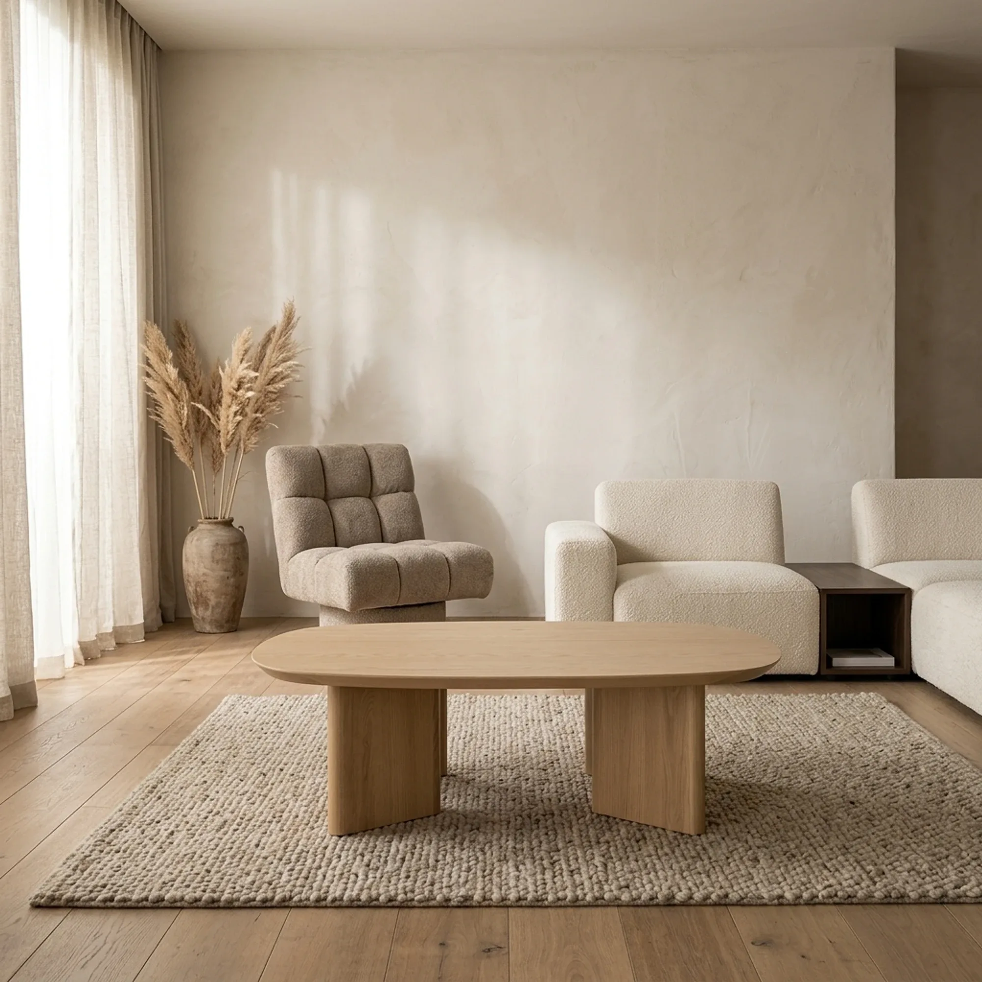 Couchtisch Stef medium natur Eiche - Eleonora
