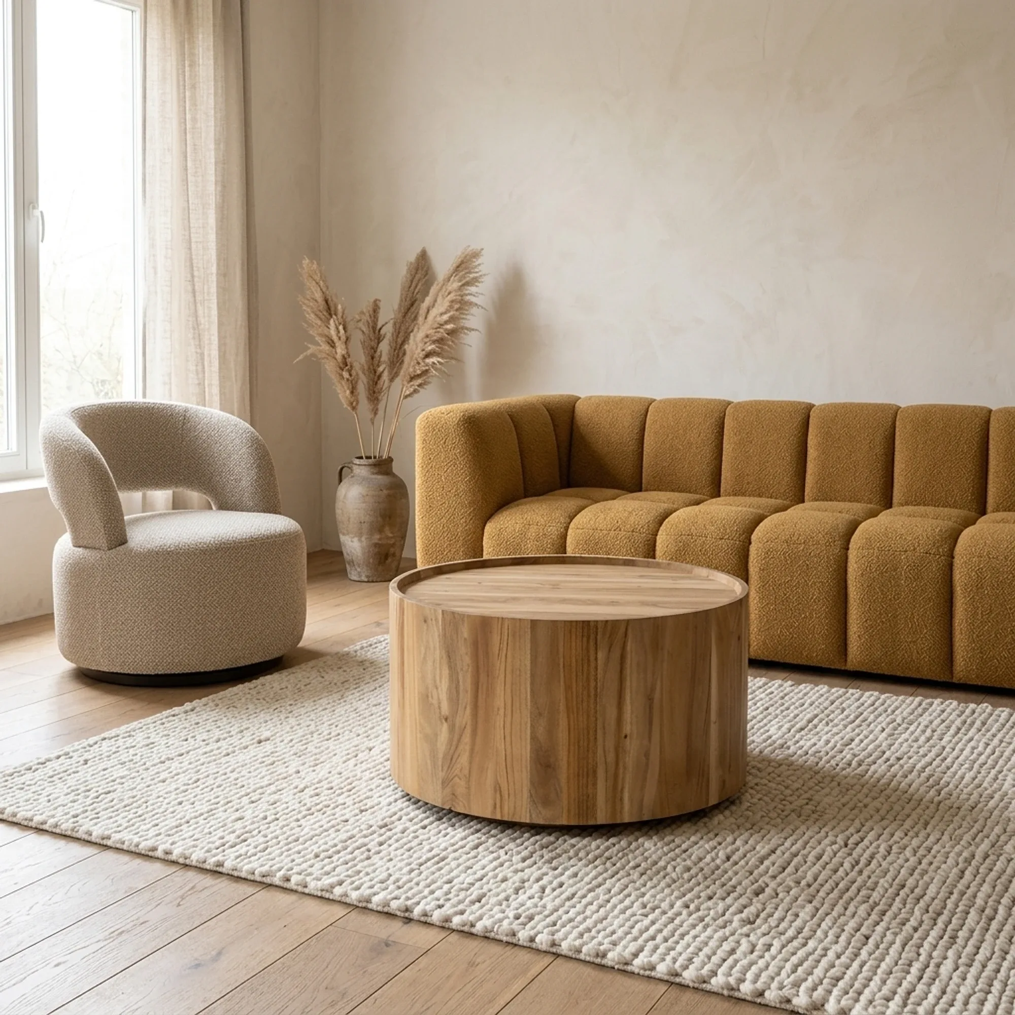 Couchtisch Zayn 60x35 natur Akazienholz - Eleonora