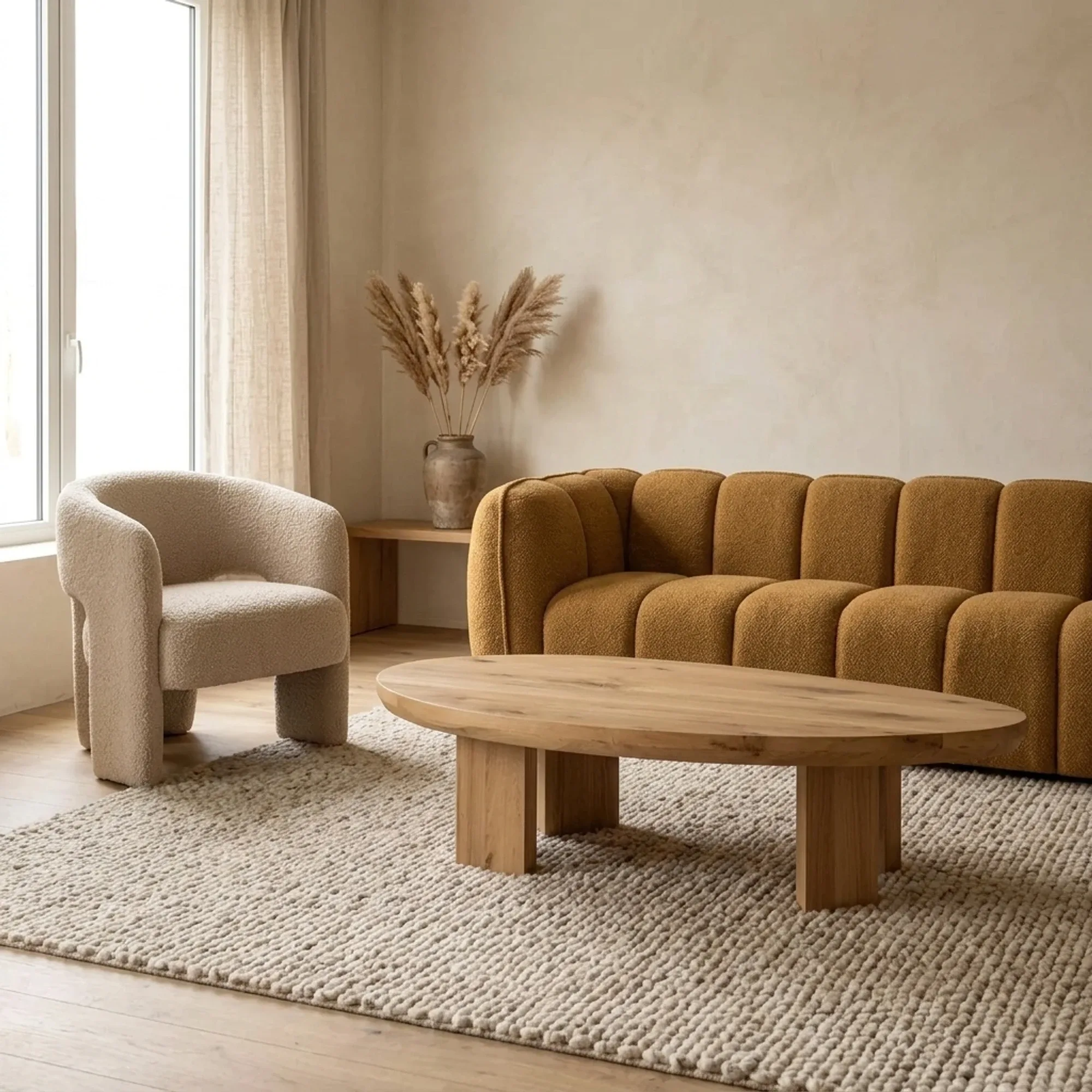 Zillah Coffee Table | 130 cm | Natural Oak - Starfurn