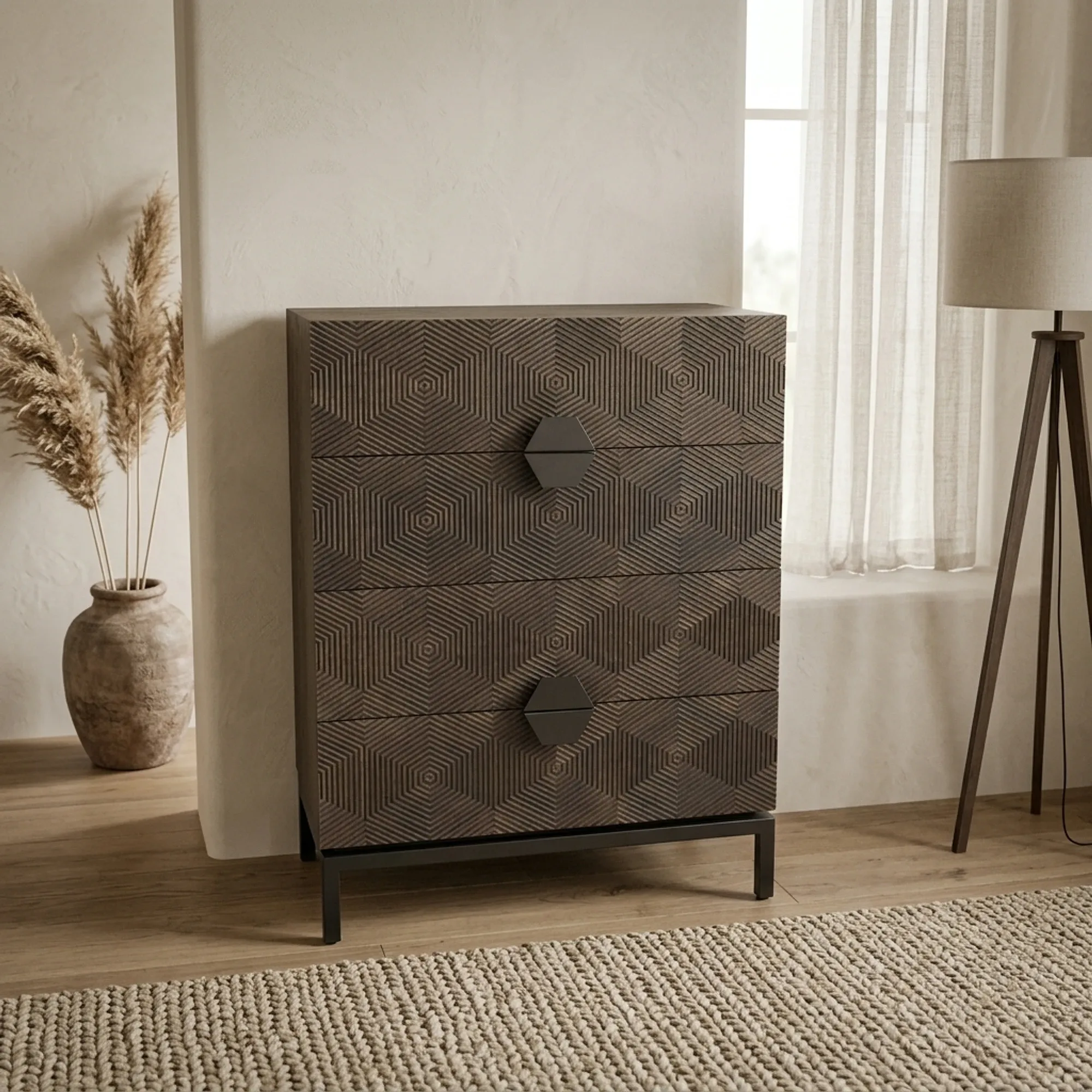 Chest of Drawers San Marino brown 85 cm - Tower Living