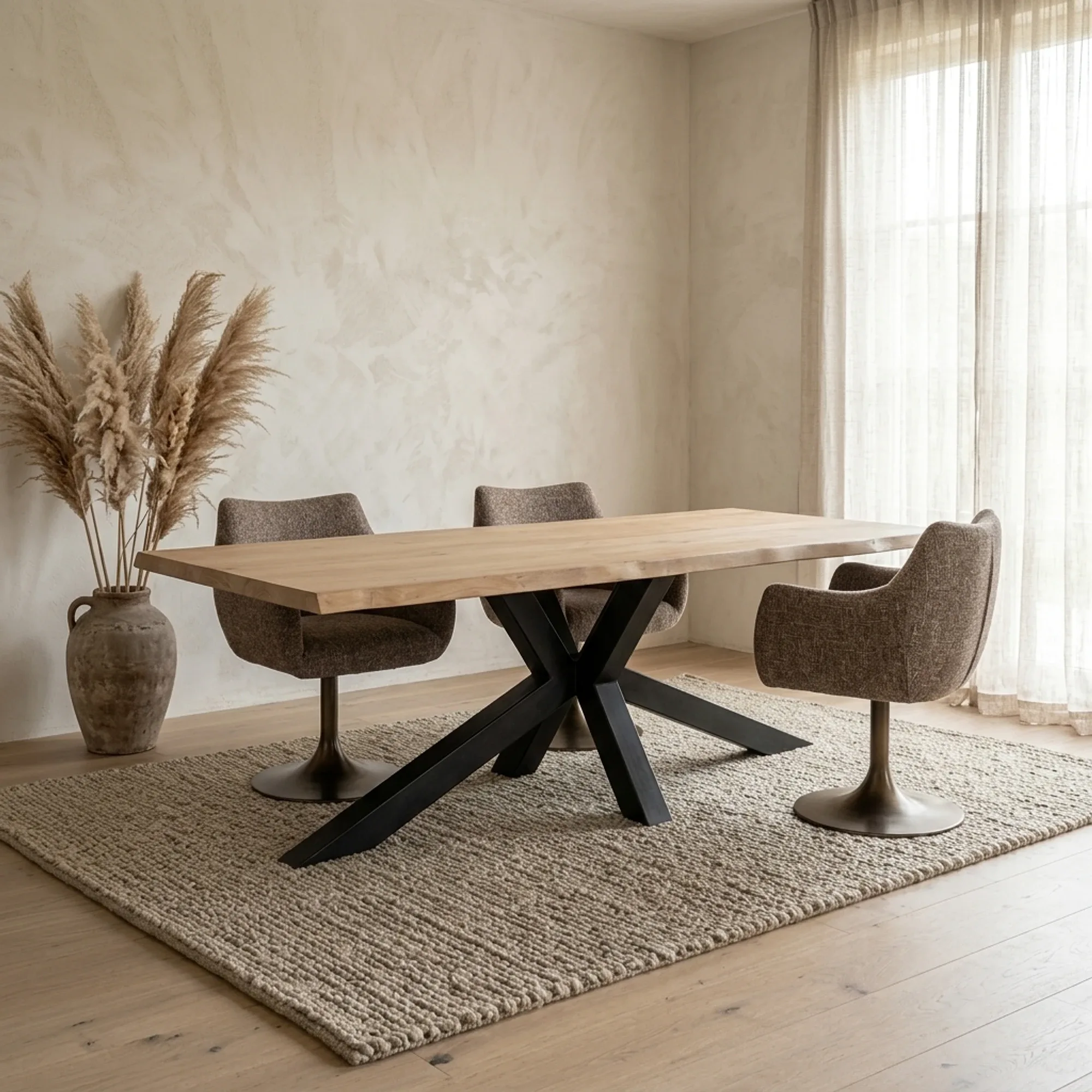 Sovana dining table natural rectangular - Tower Living