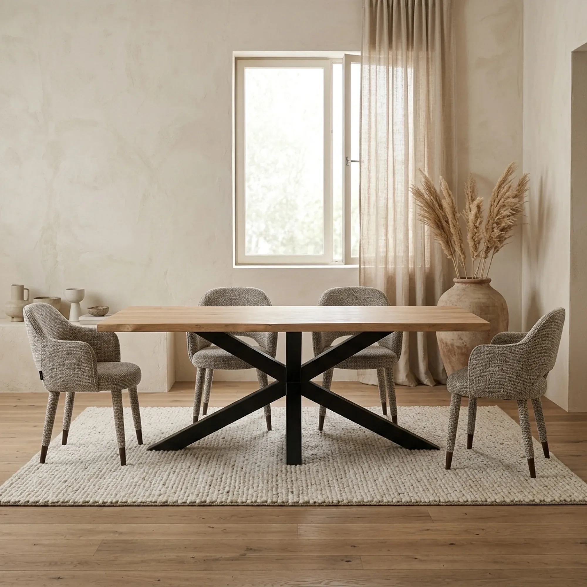 Sovana dining table natural rectangular - Tower Living