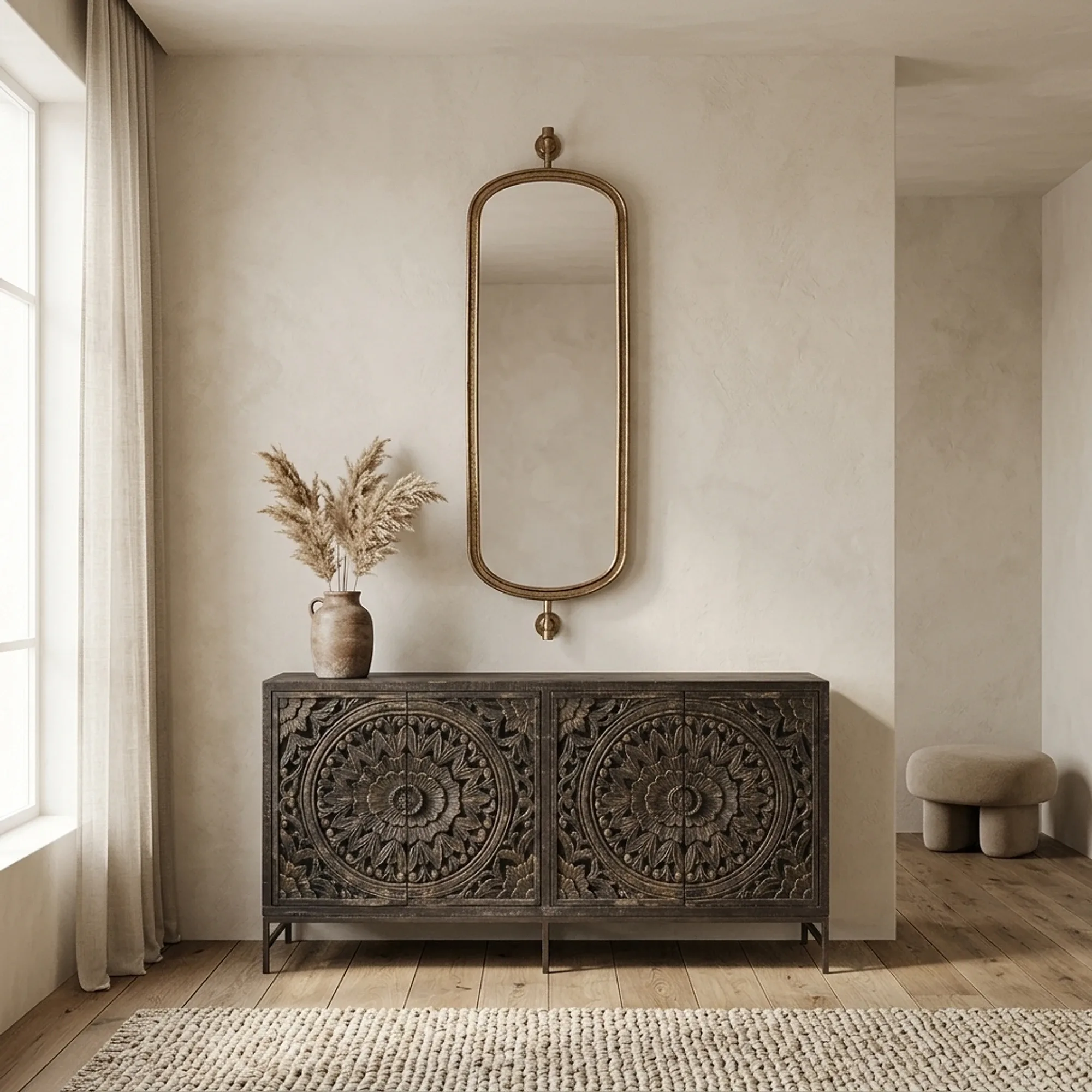 Mirror Hasting brass antique - Richmond Interiors