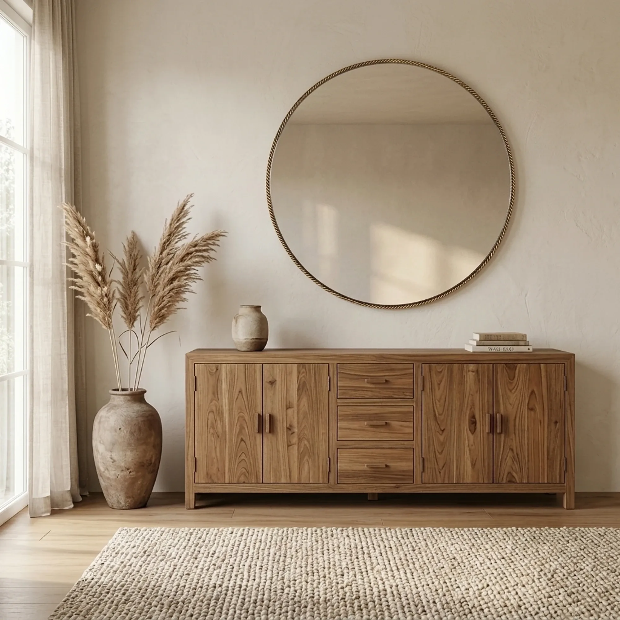 Mirror Lavinia gold 70Ø - Richmond Interiors