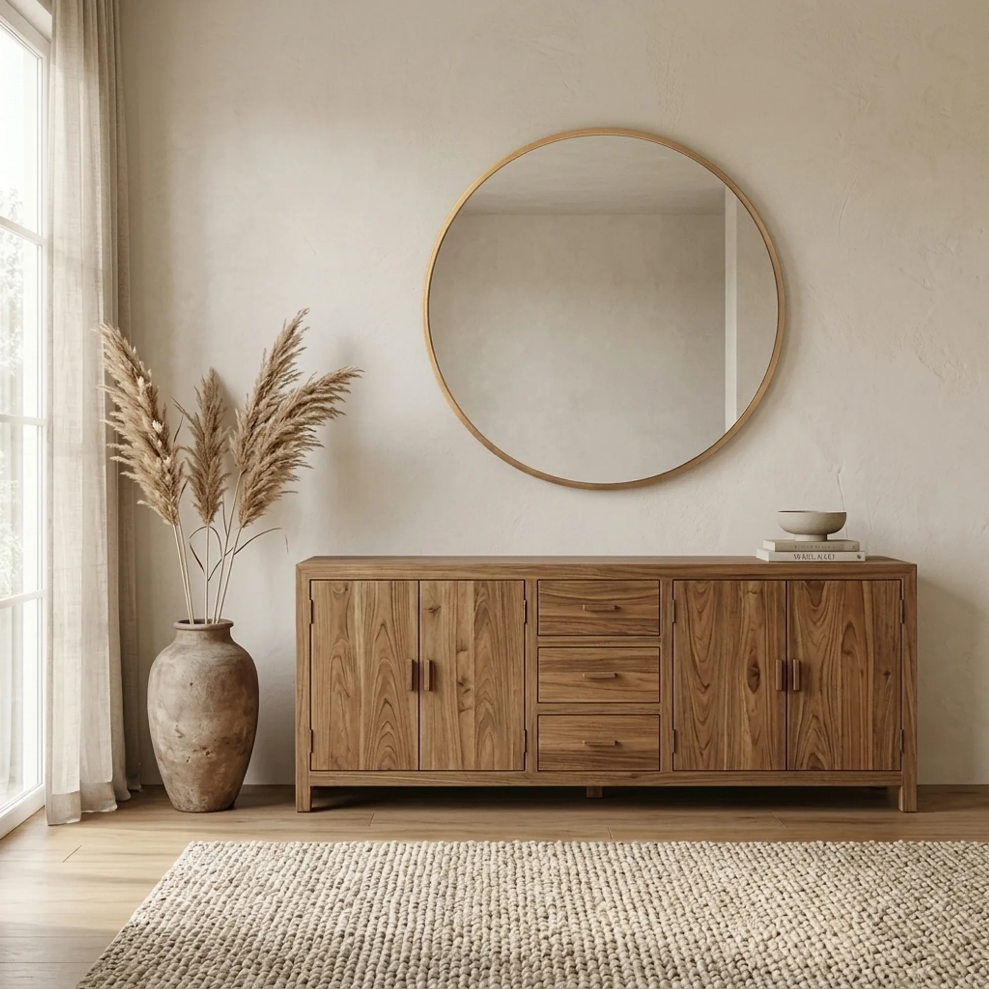 Mirror Maesa gold 90Ø - Richmond Interiors