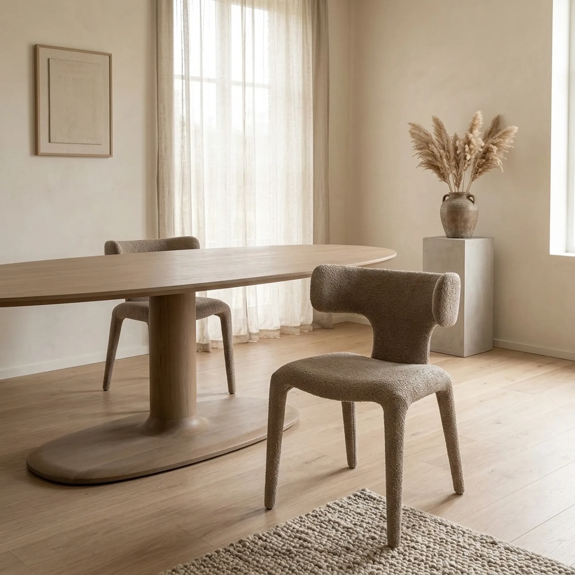 Chair Dave taupe Porto (Fabric) - Eleonora