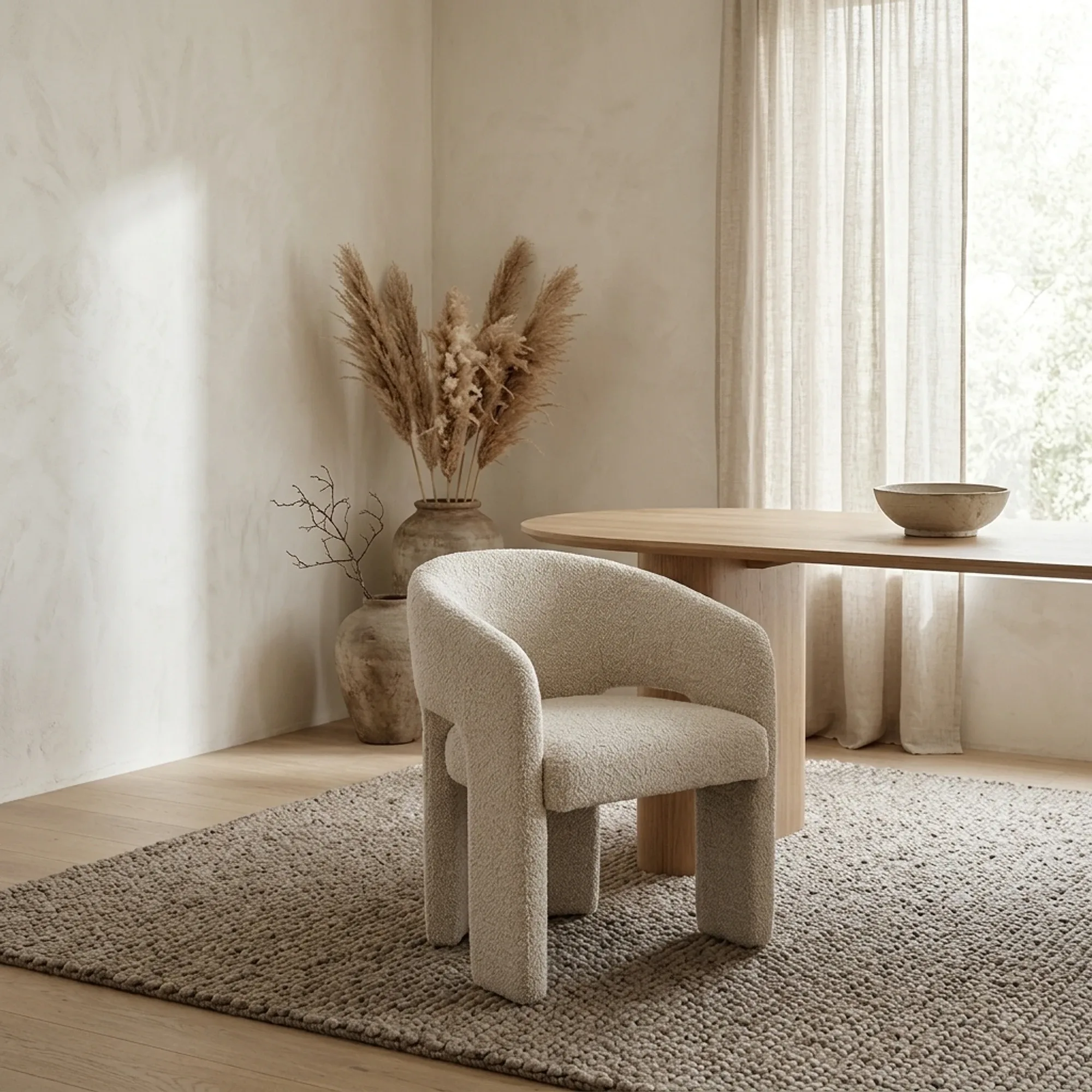 Hamilton Asti Chair (Fabric, Beige) - Eleonora