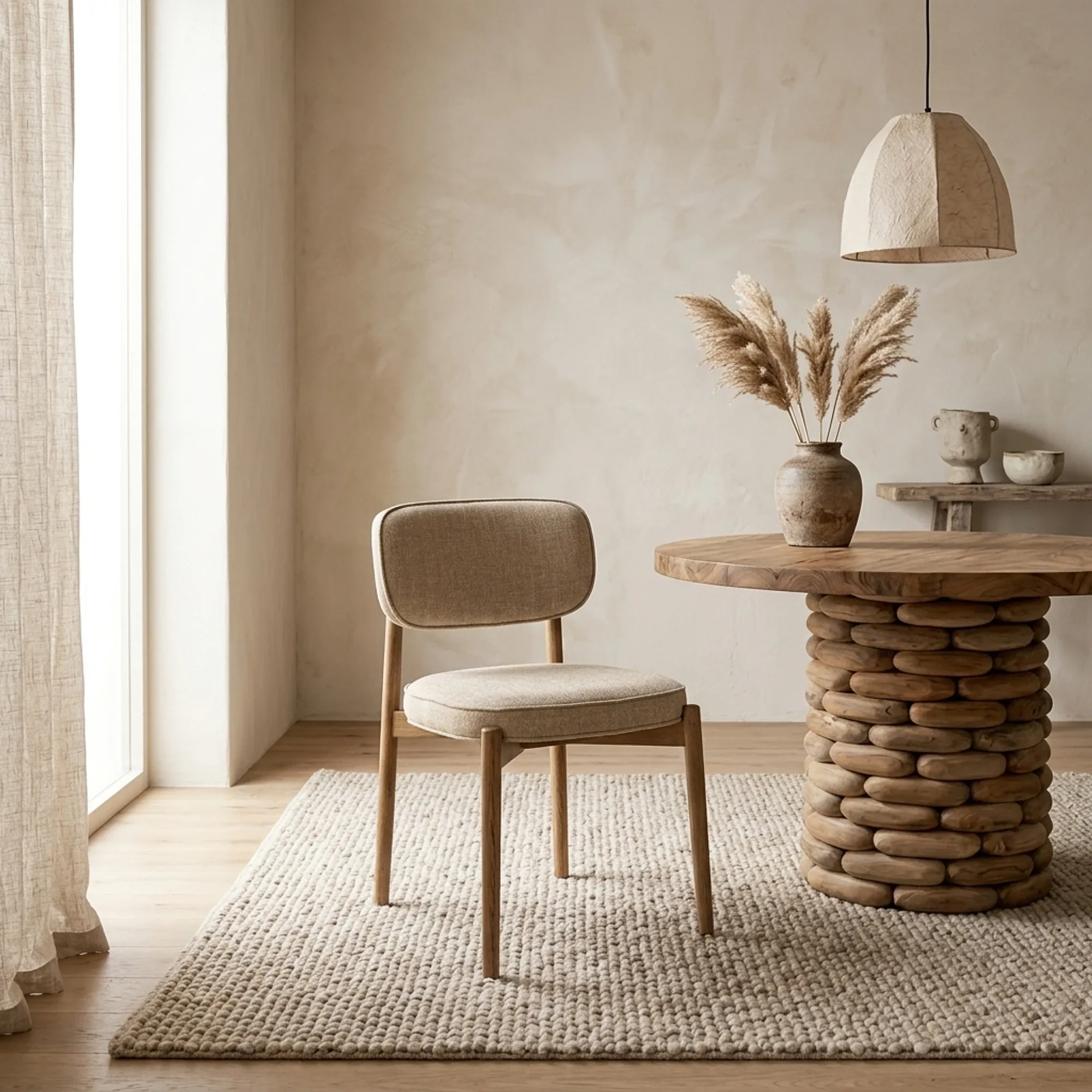 Stoel Rune bruin taupe Serene - Eleonora