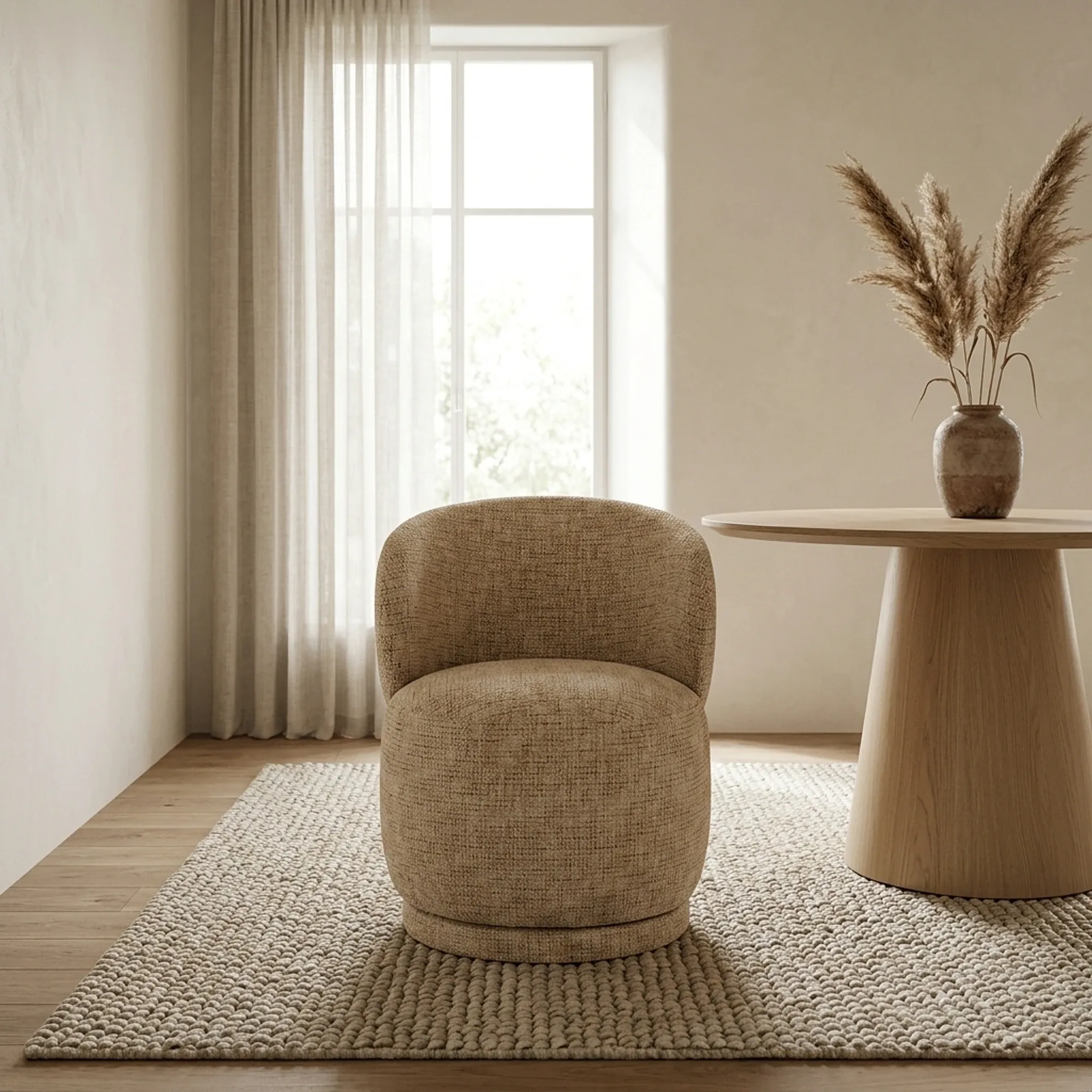 Sulo Kiva Chair (Fabric, mosterd) - Eleonora