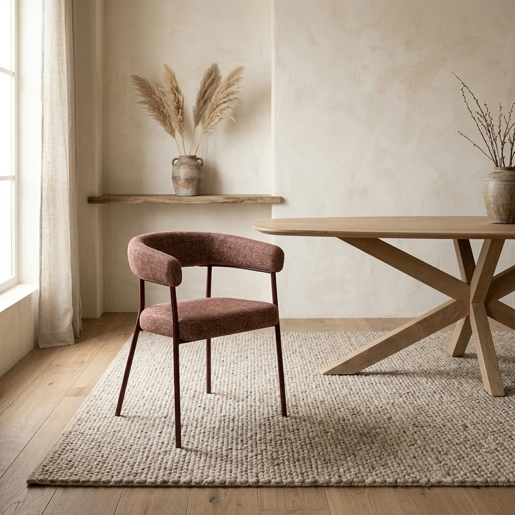 Yovi Chair Burgundy - By-Boo