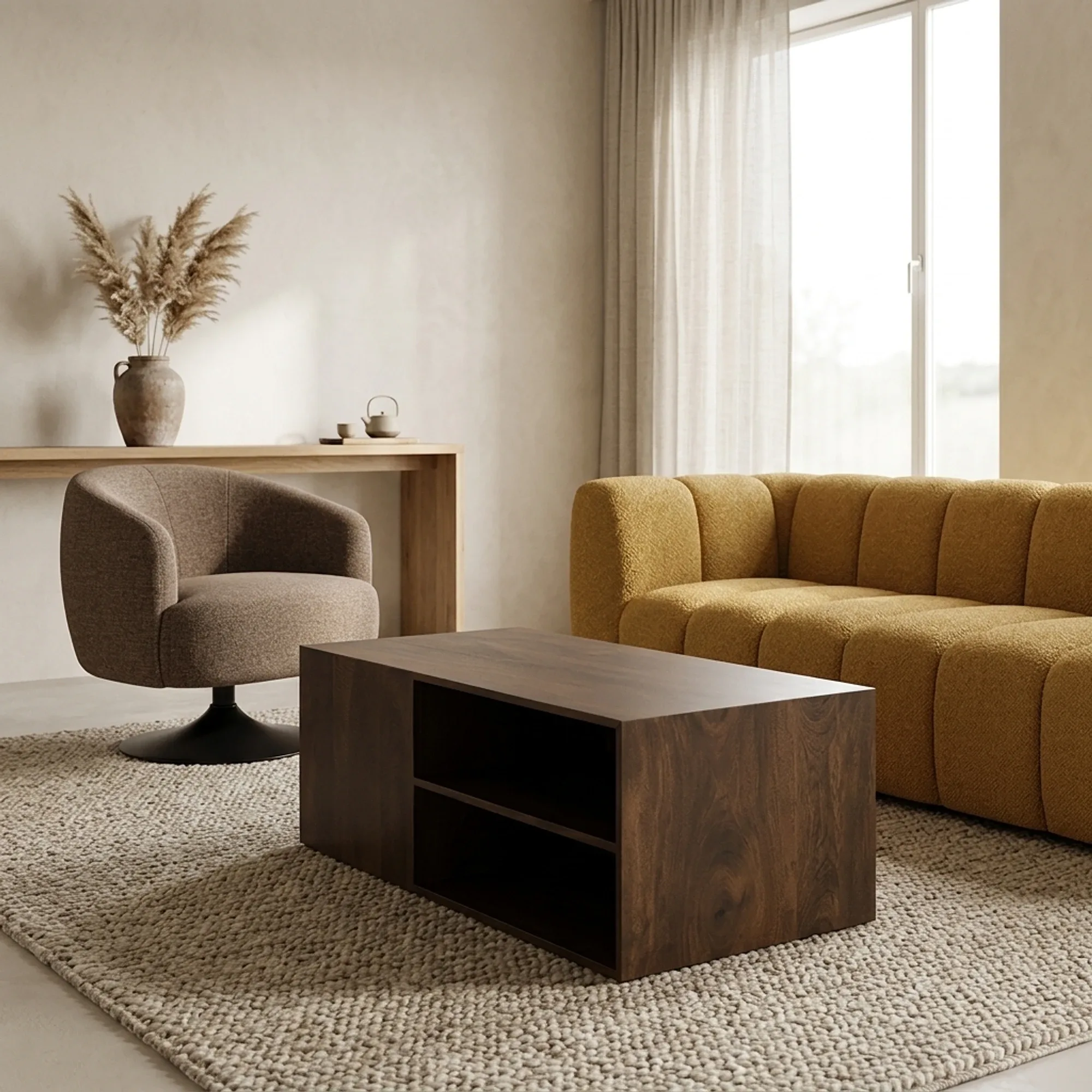 Couchtisch Storal , Mango Brown Walnut - My Sons