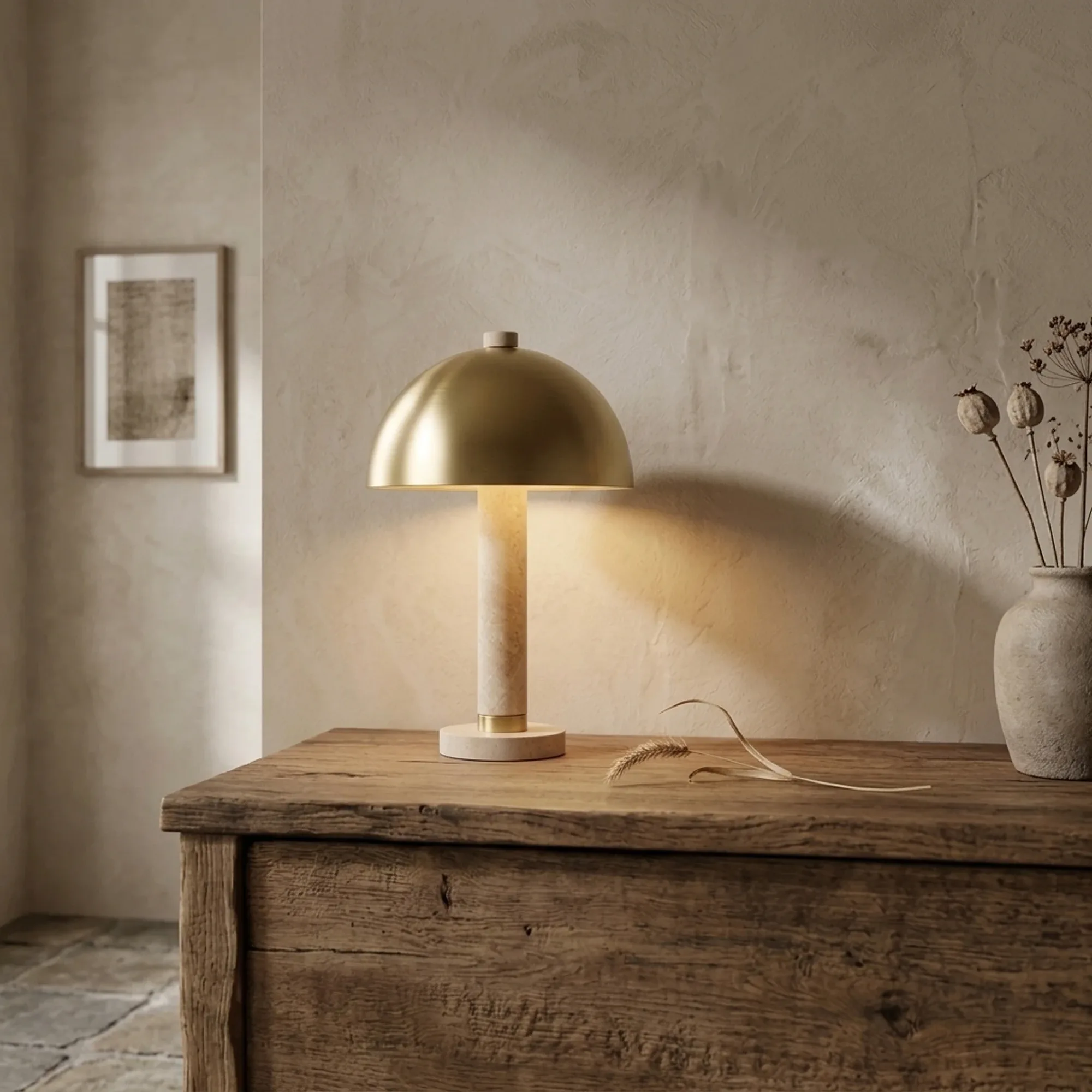 Tafellamp Jara brushed gold - Richmond Interiors