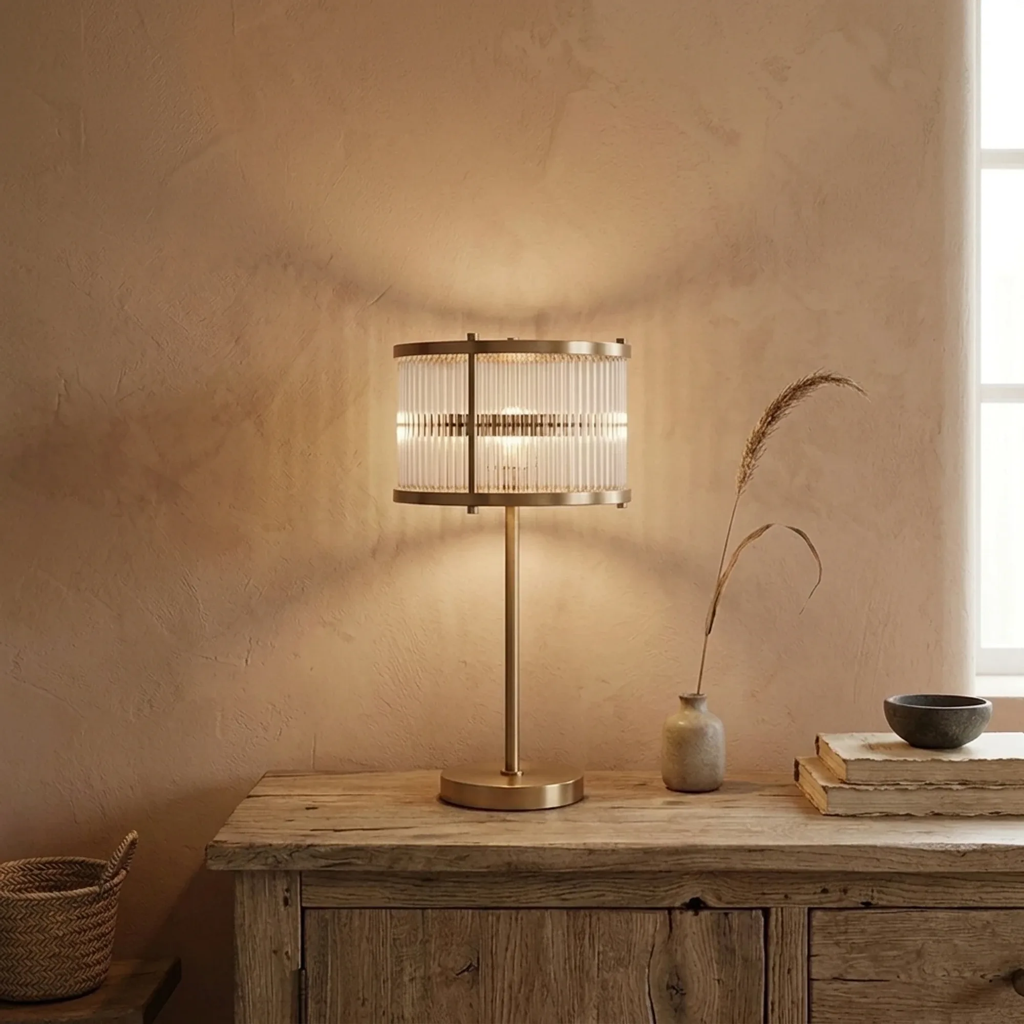 Tischleuchte Loiza Brushed Gold - Richmond Interiors