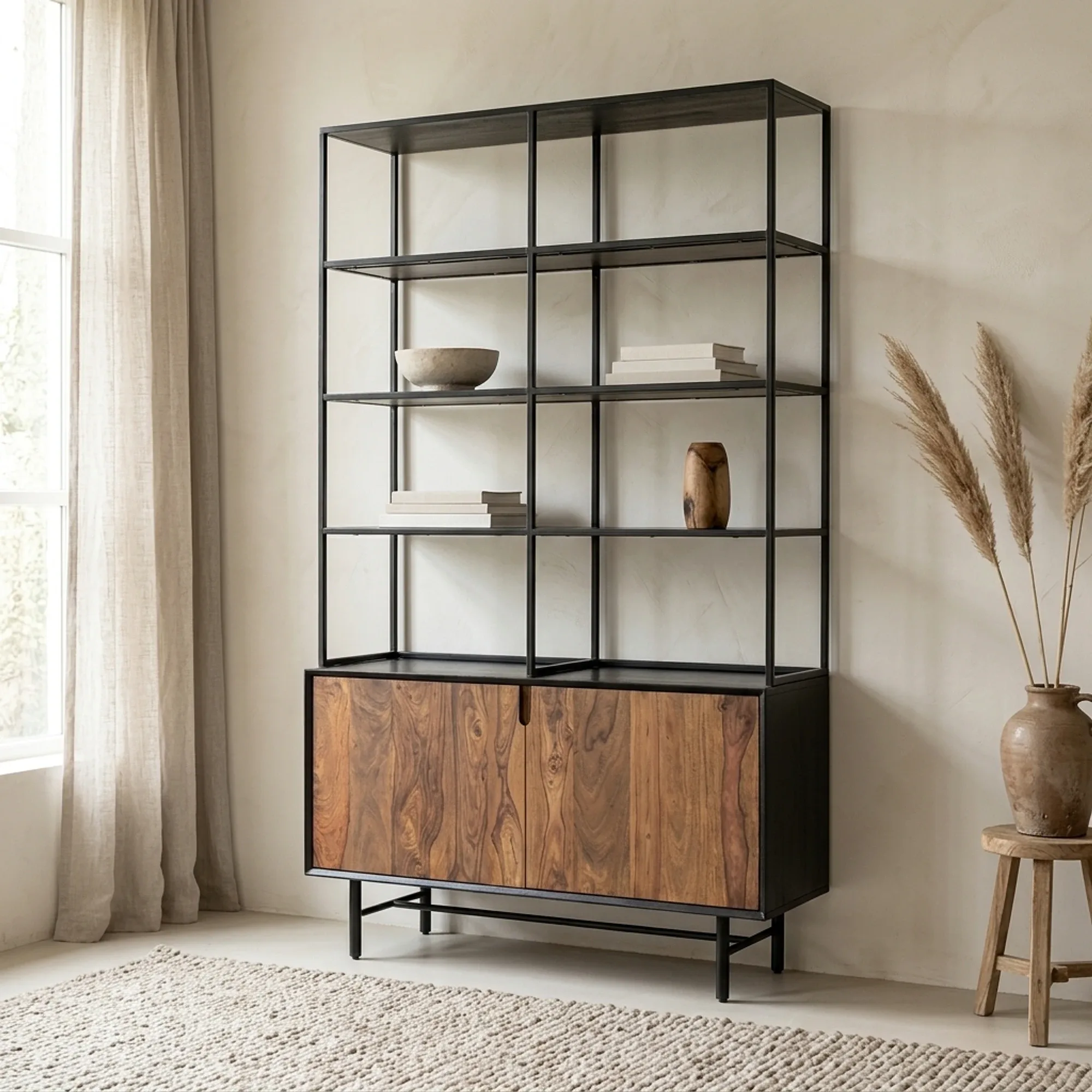 Bookcase Taviano brown - Tower Living