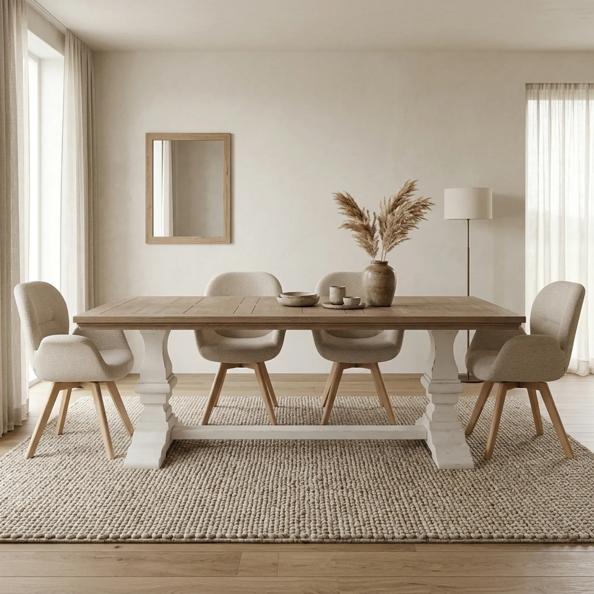 Esstisch Toscana weiß Rechteck - Tower Living