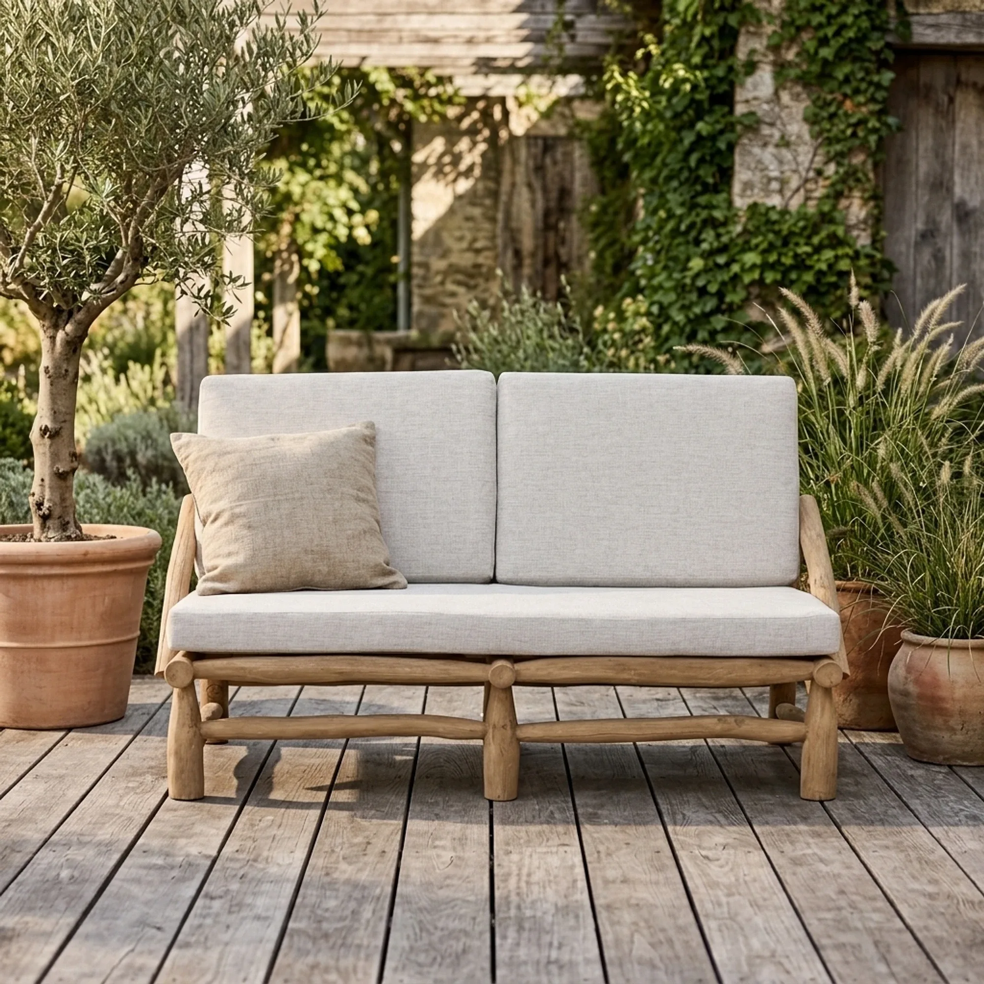 Tuinbank 2-seater Blue Marlin - MUST Living