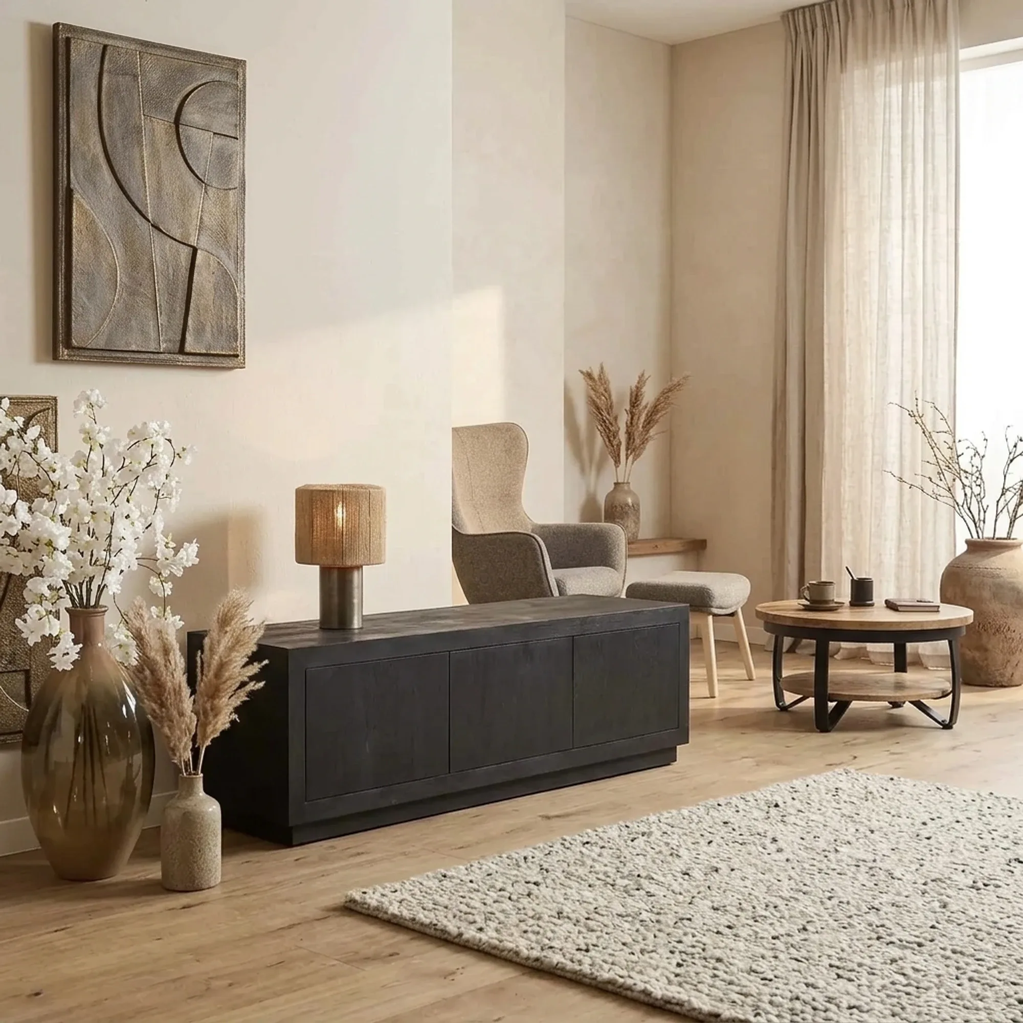 Tv meubel Brussel Black | 150 cm - Starfurn