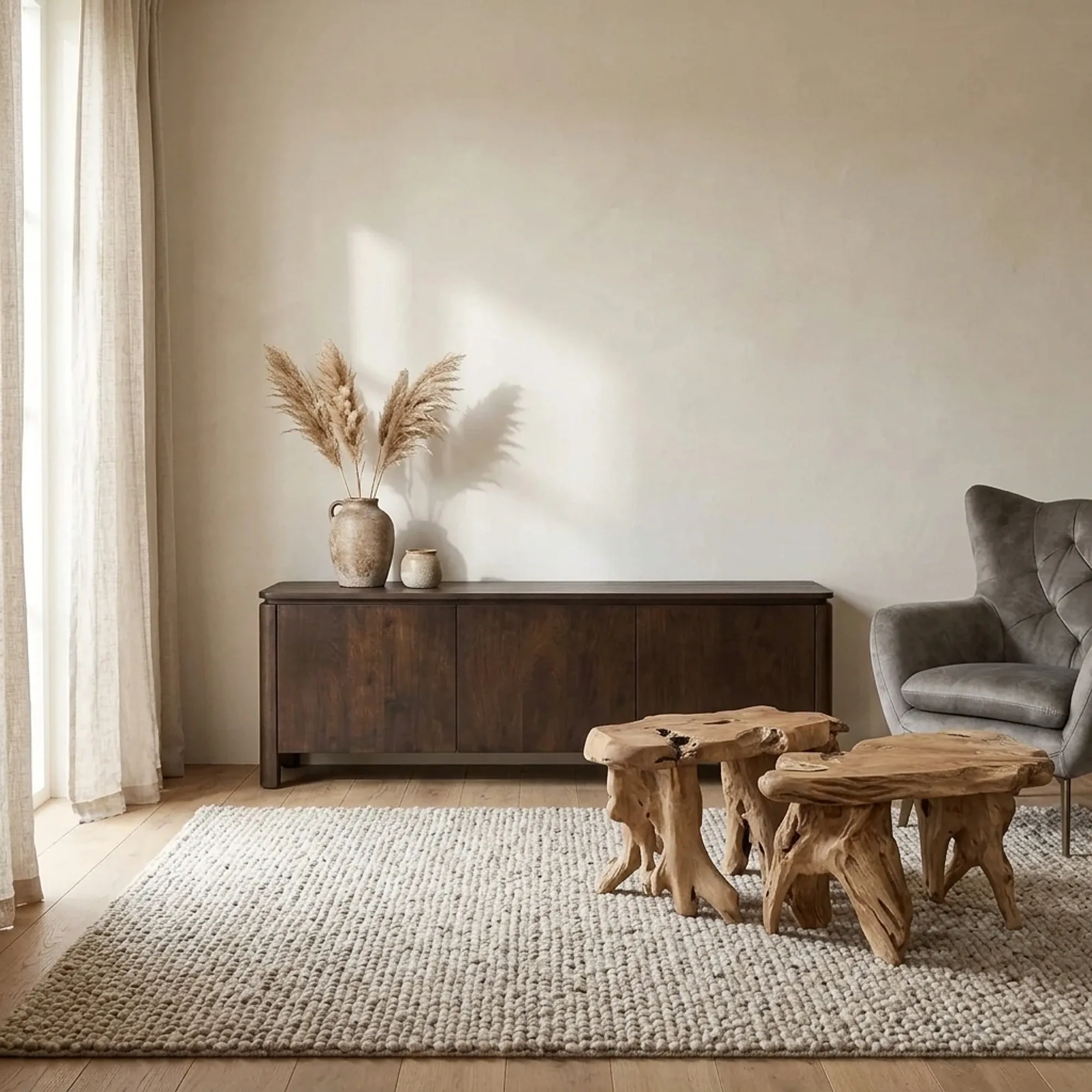 Tv meubel Dallas Bruin Mangohout 165 cm