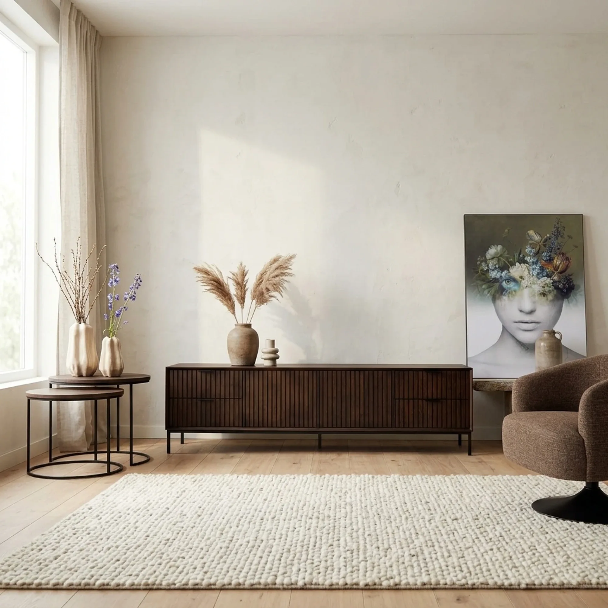 TV unit Madison Brown | 210 cm