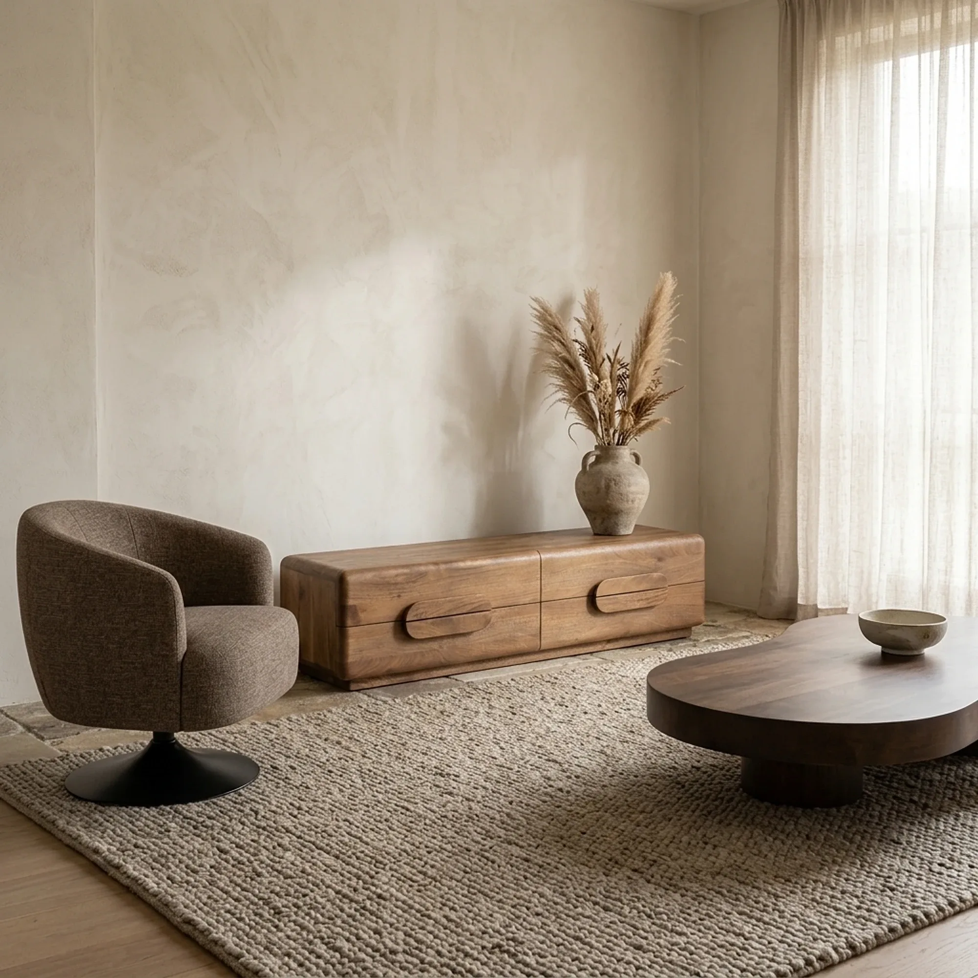 Murphy TV Unit Mango Wood - Eleonora