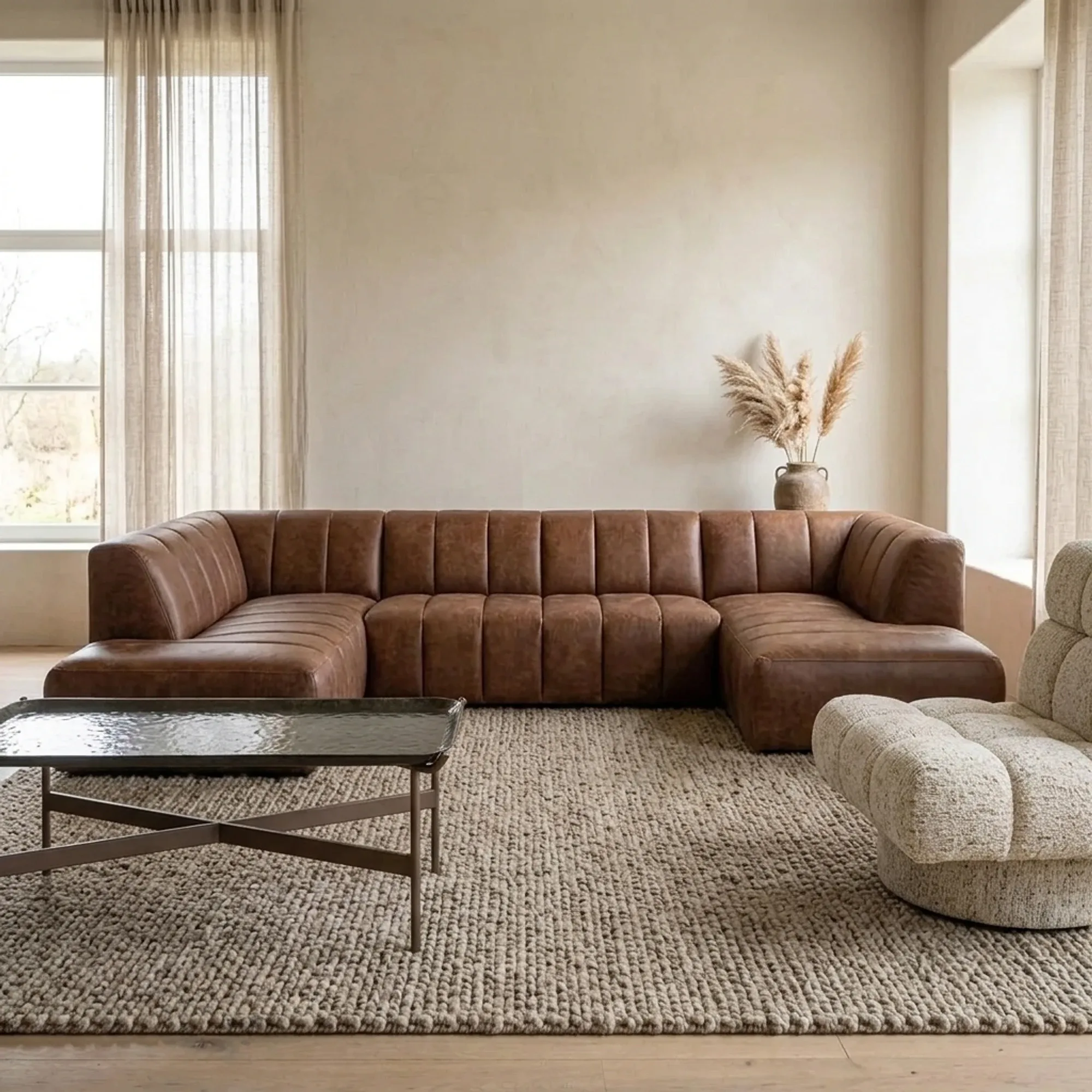 U Sofa Baxter Africa Leather
