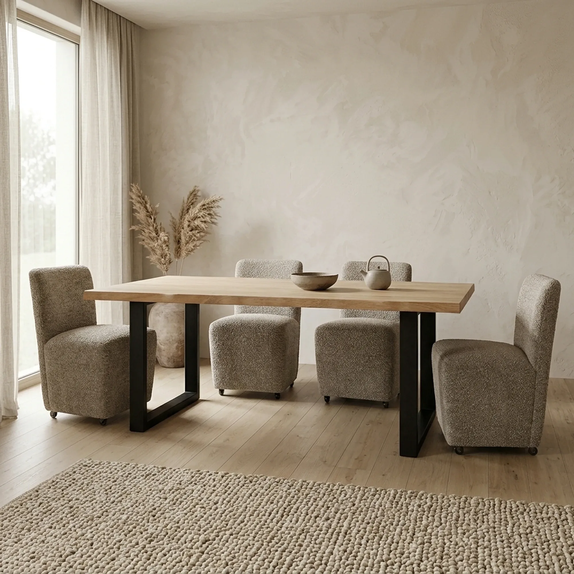 Esstisch Ultimo naturell Rechteck (Akazienholz) - Tower Living