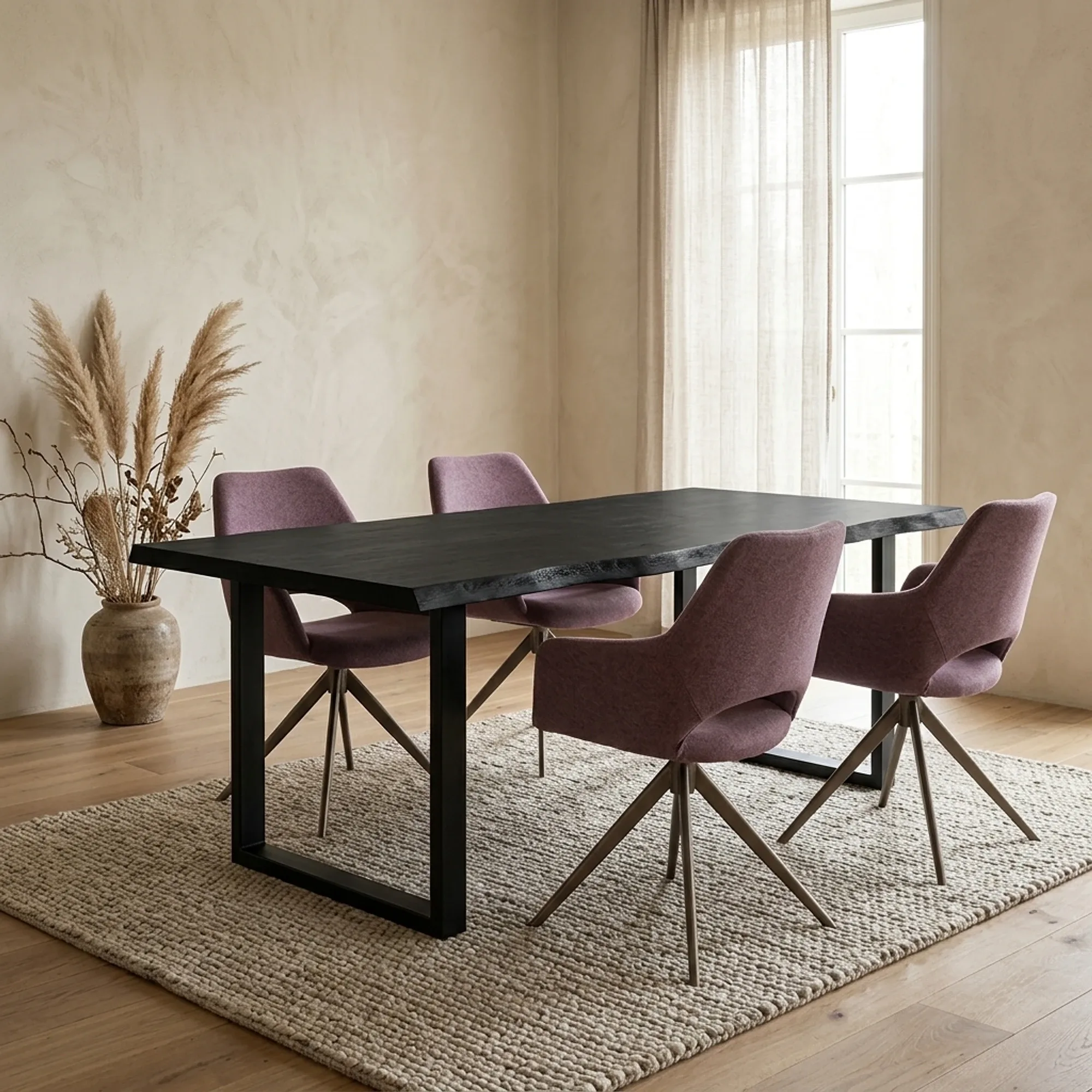 Ultimo Dining Table black rectangular - Tower Living