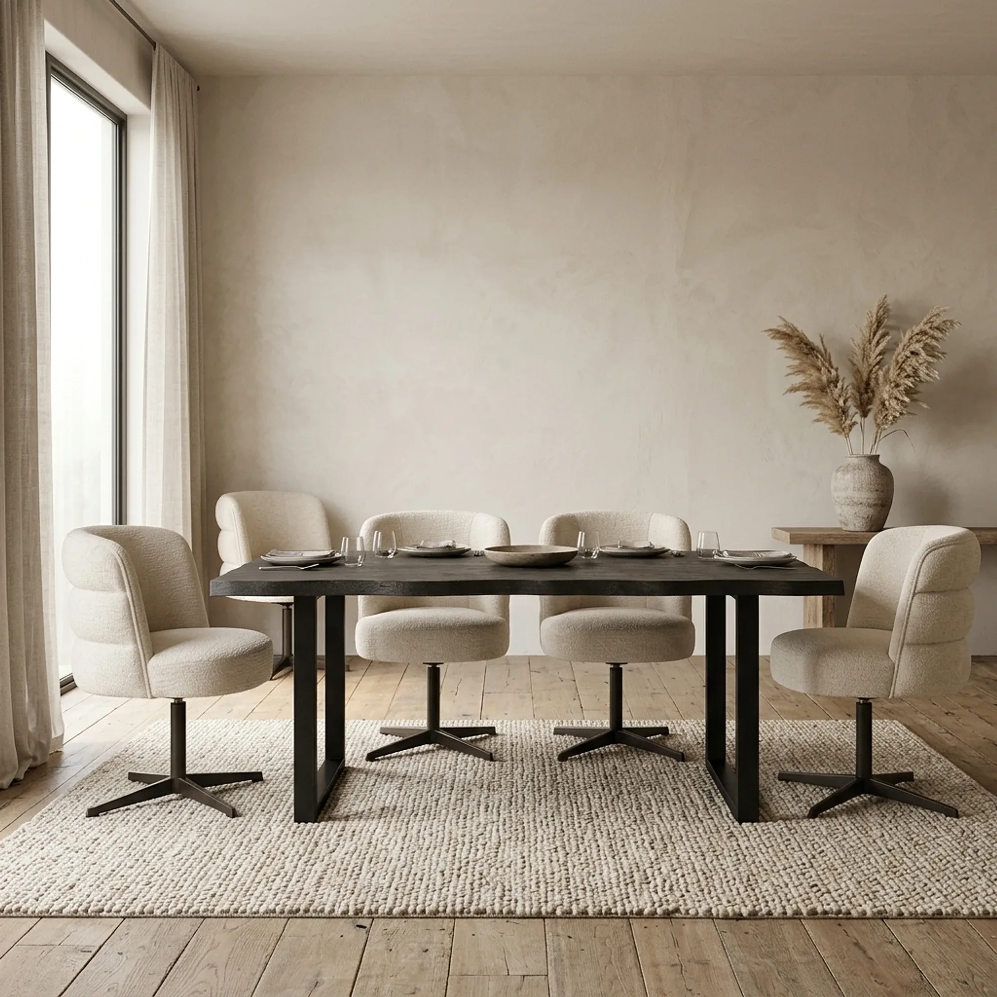 Ultimo Dining Table black rectangular - Tower Living