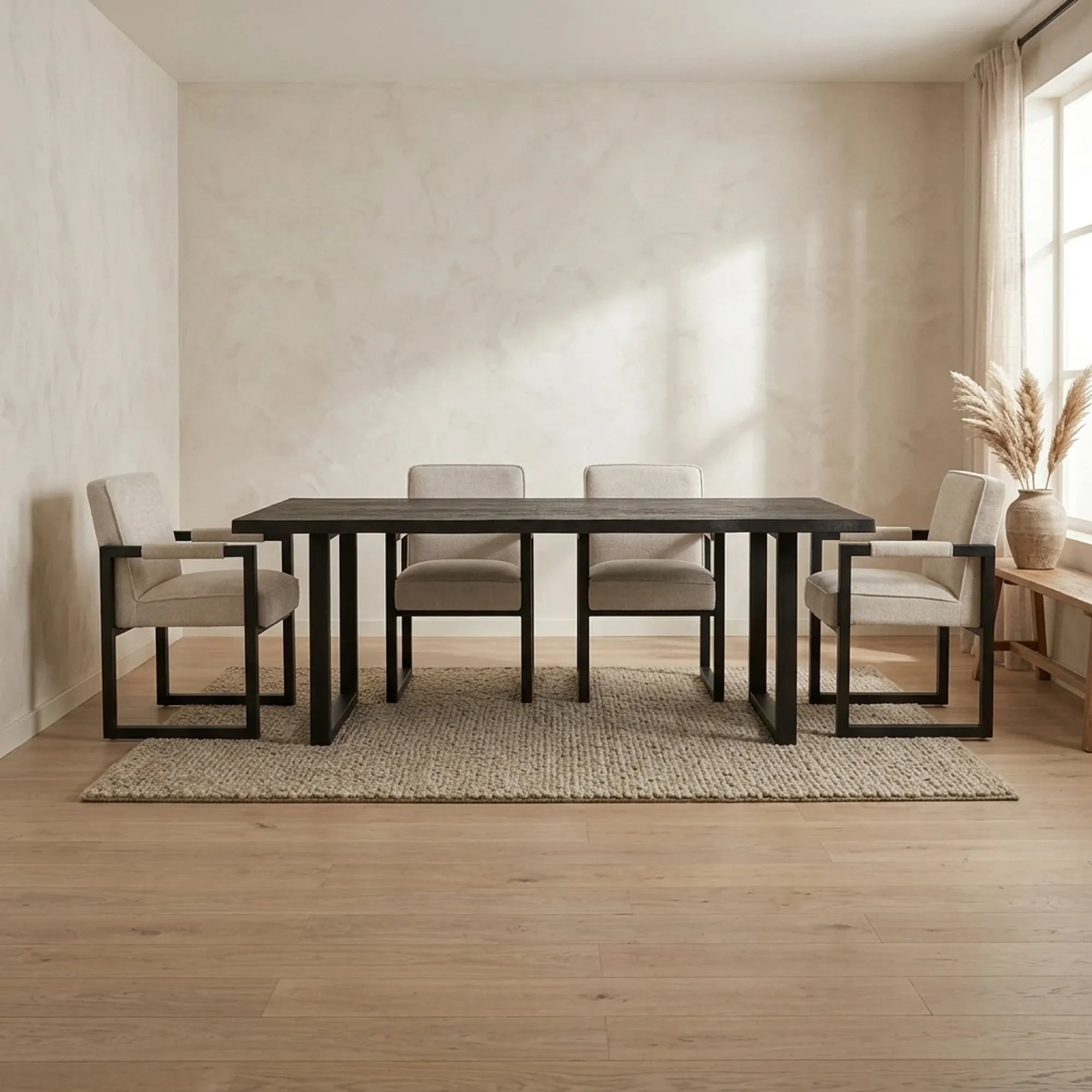 Ultimo Dining Table black rectangular - Tower Living