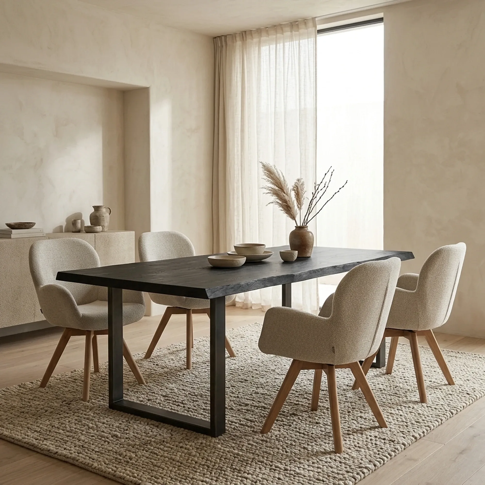 Ultimo Dining Table black rectangular - Tower Living