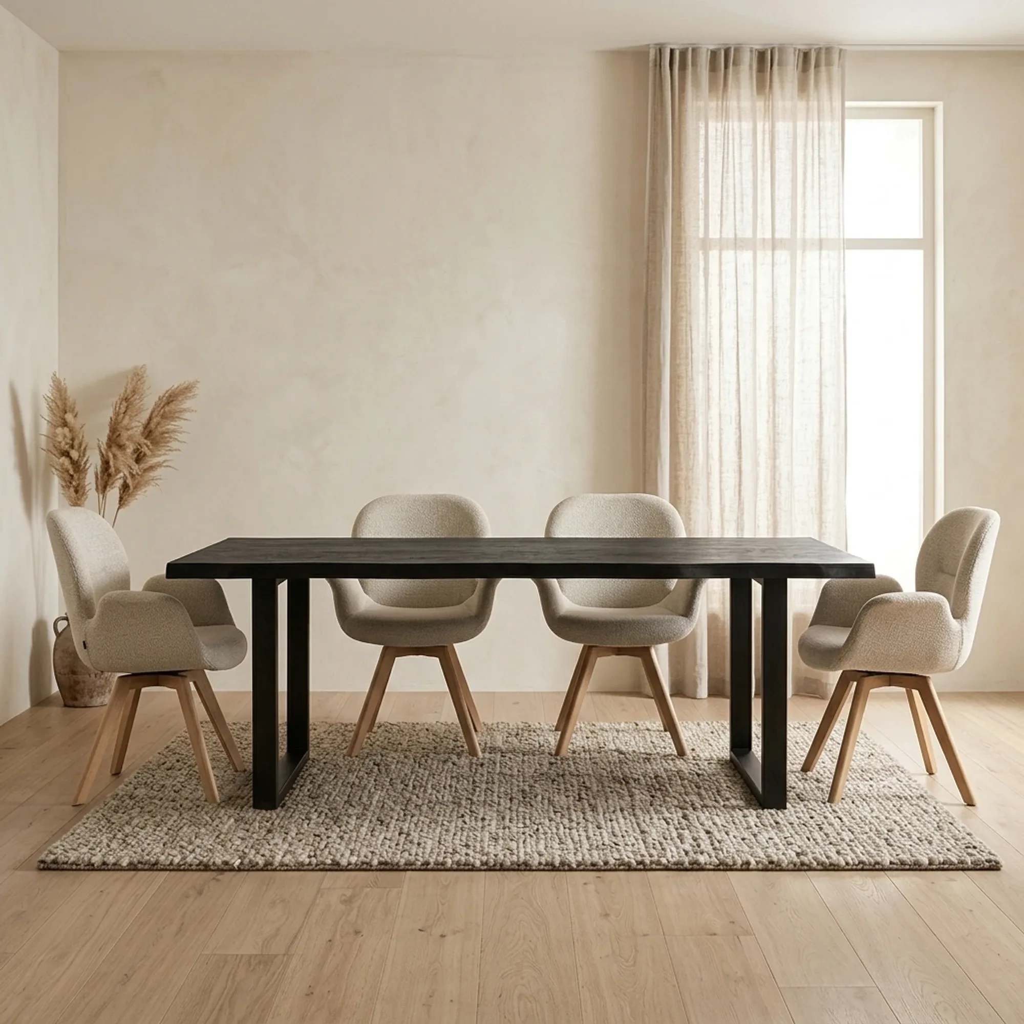 Ultimo Dining Table black rectangular - Tower Living